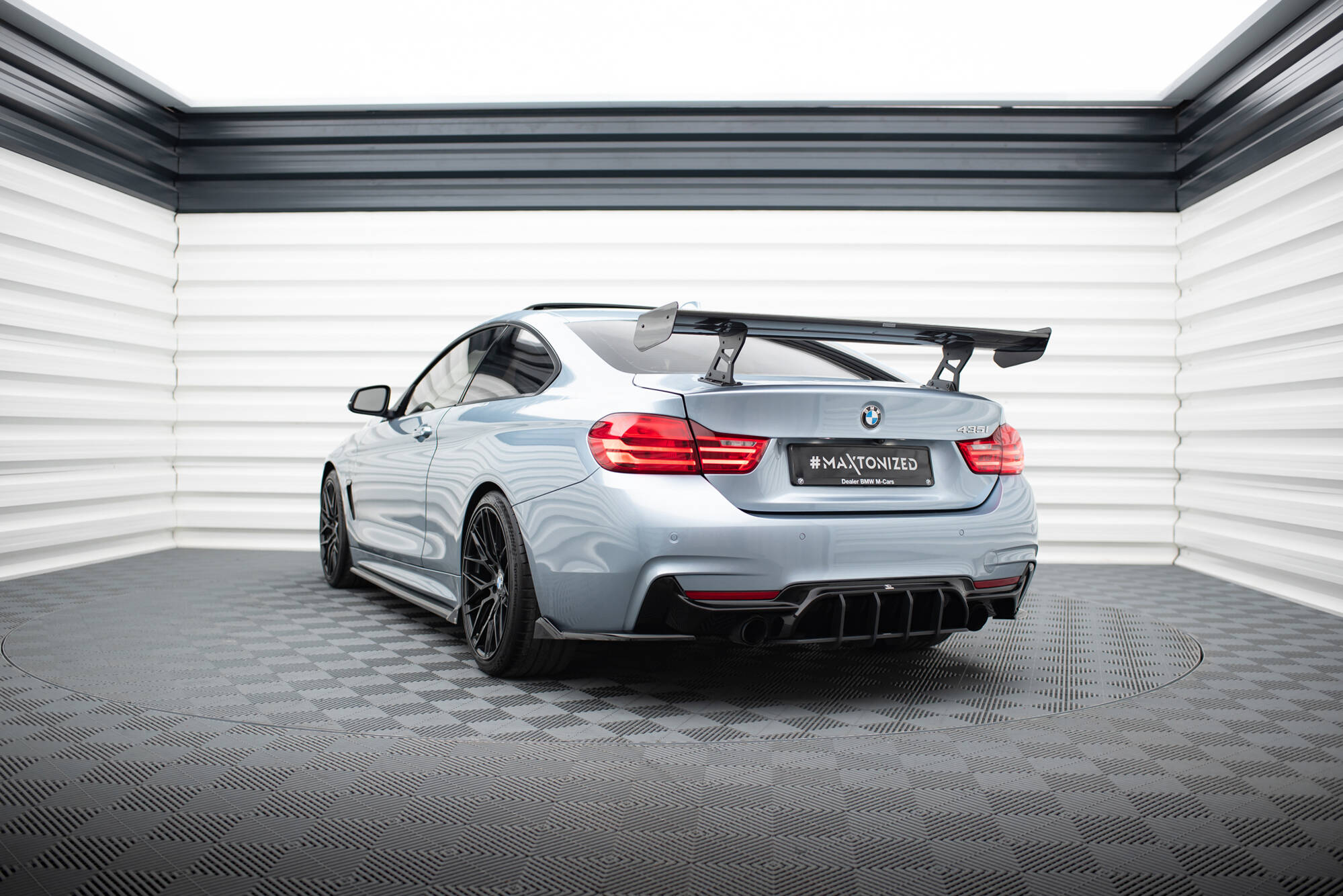 CARBON SPOILER WITH INTERNAL BRACKETS UPRIGHTS SUITABLE FOR BMW 4 F32 / 4 F32 M-PACK COUPE – MAXTON DESIGN - 2