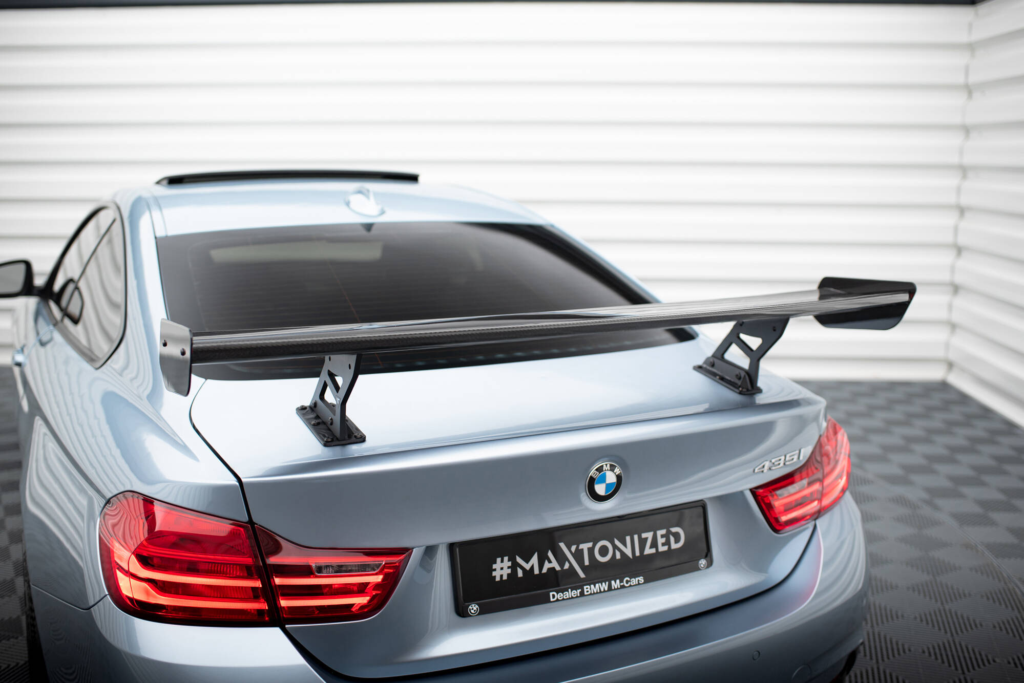 CARBON SPOILER WITH INTERNAL BRACKETS UPRIGHTS SUITABLE FOR BMW 4 F32 / 4 F32 M-PACK COUPE – MAXTON DESIGN - 14