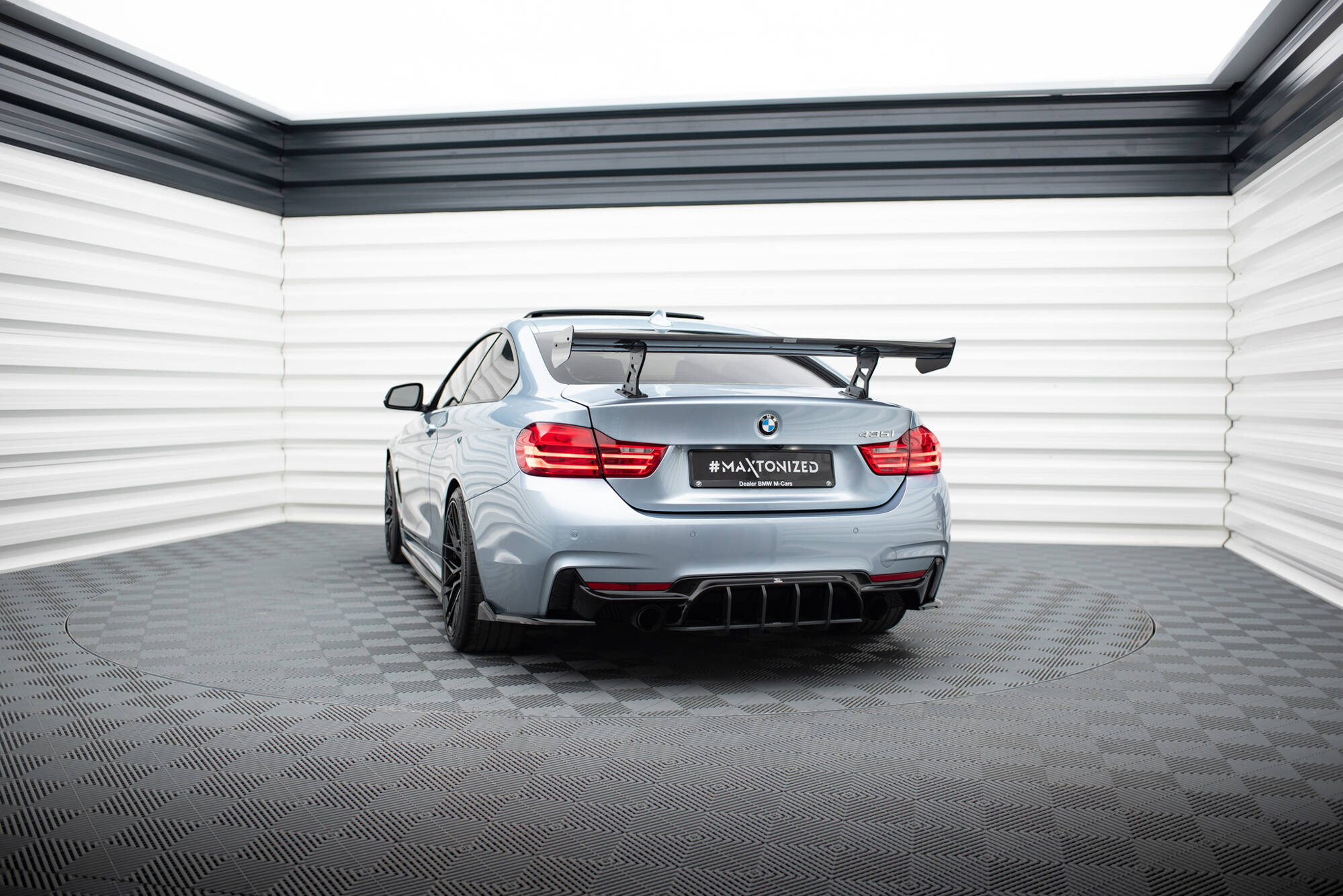 CARBON SPOILER WITH INTERNAL BRACKETS UPRIGHTS SUITABLE FOR BMW 4 F32 / 4 F32 M-PACK COUPE – MAXTON DESIGN - 3