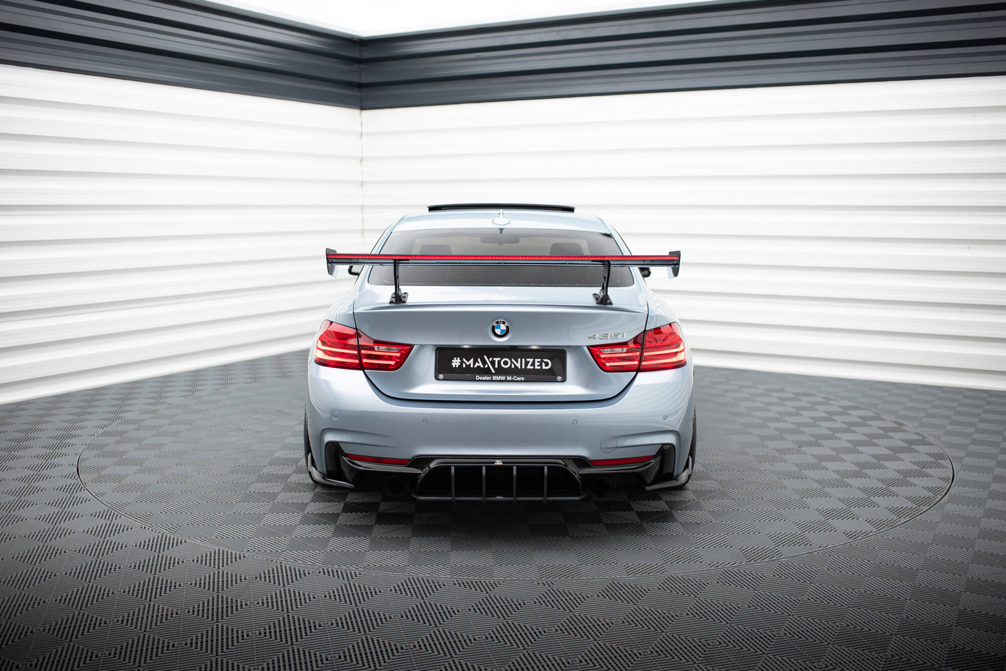 CARBON SPOILER WITH INTERNAL BRACKETS UPRIGHTS + LED SUITABLE FOR BMW 4 F32 / 4 F32 M-PACK COUPE – MAXTON DESIGN - 13