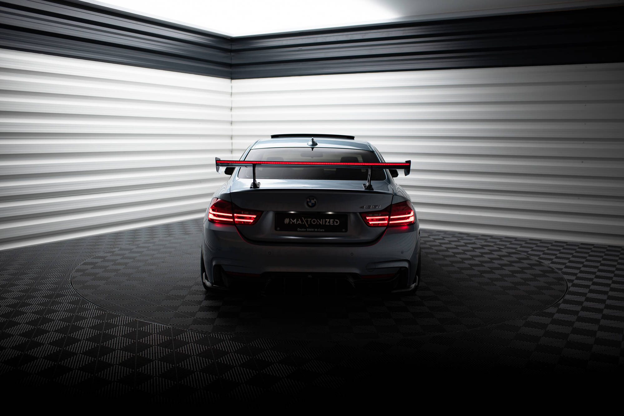 CARBON SPOILER WITH INTERNAL BRACKETS UPRIGHTS + LED SUITABLE FOR BMW 4 F32 / 4 F32 M-PACK COUPE – MAXTON DESIGN - 17