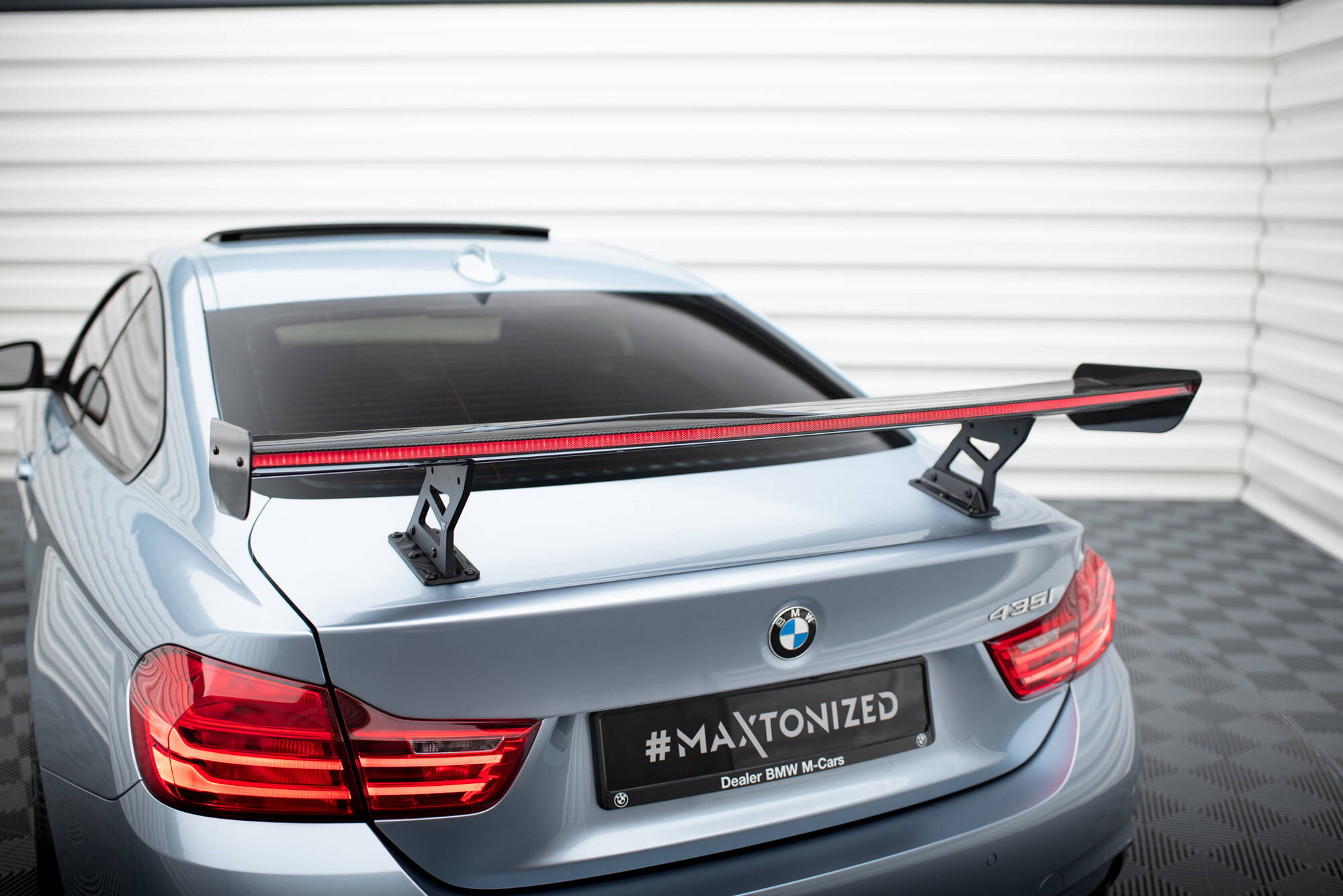 CARBON SPOILER WITH INTERNAL BRACKETS UPRIGHTS + LED SUITABLE FOR BMW 4 F32 / 4 F32 M-PACK COUPE – MAXTON DESIGN - 15