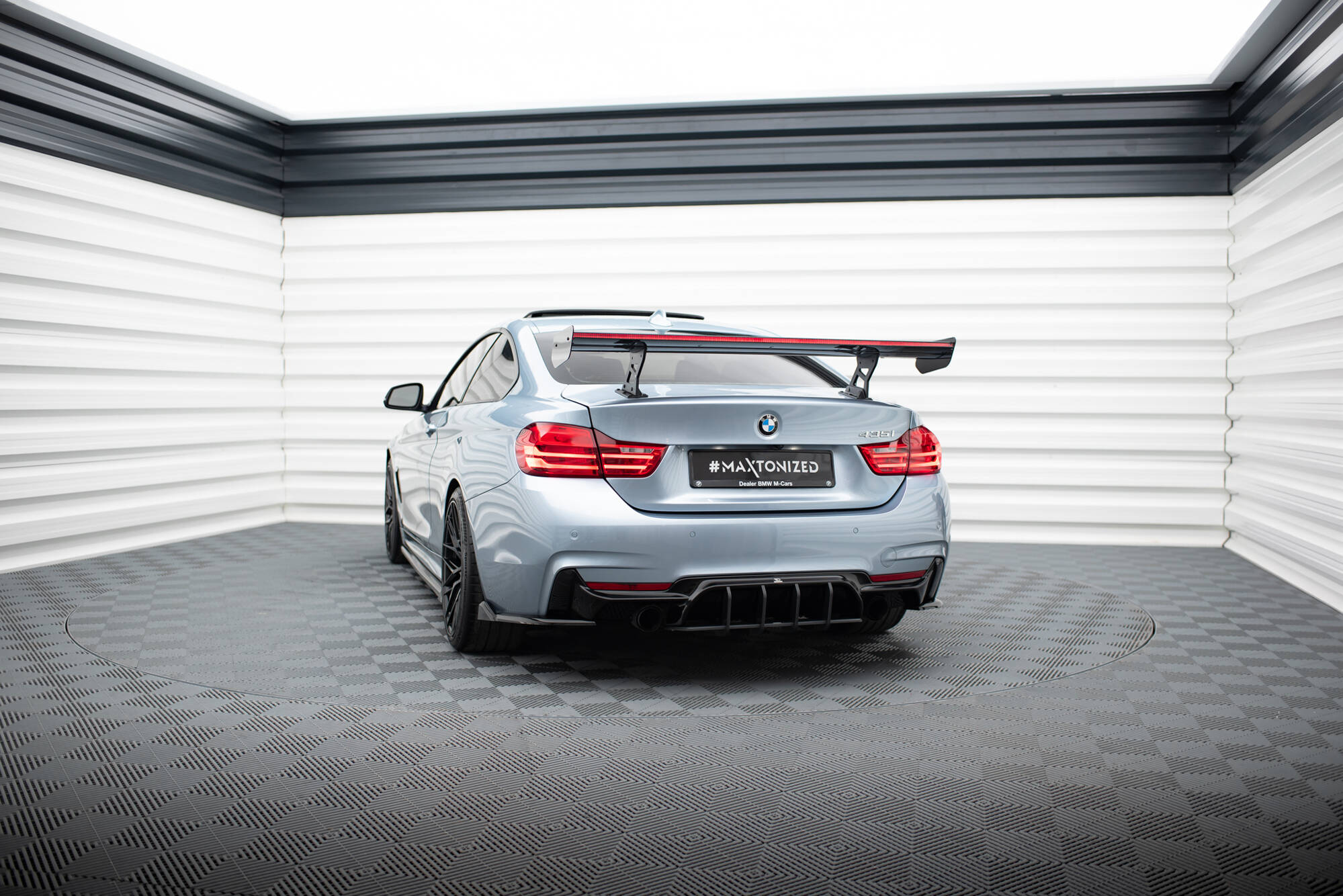 CARBON SPOILER WITH INTERNAL BRACKETS UPRIGHTS + LED SUITABLE FOR BMW 4 F32 / 4 F32 M-PACK COUPE – MAXTON DESIGN - 12