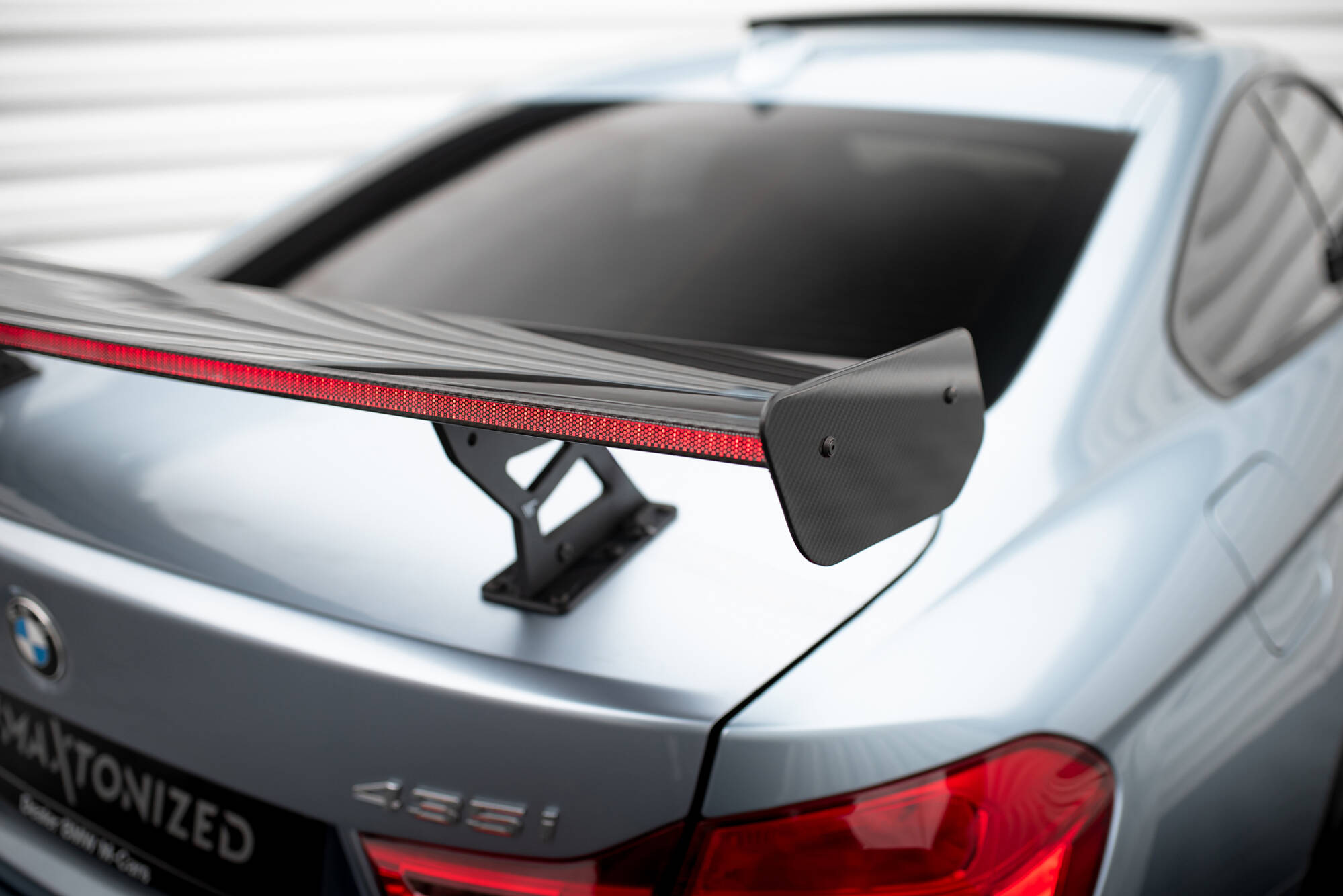 CARBON SPOILER WITH INTERNAL BRACKETS UPRIGHTS + LED SUITABLE FOR BMW 4 F32 / 4 F32 M-PACK COUPE – MAXTON DESIGN