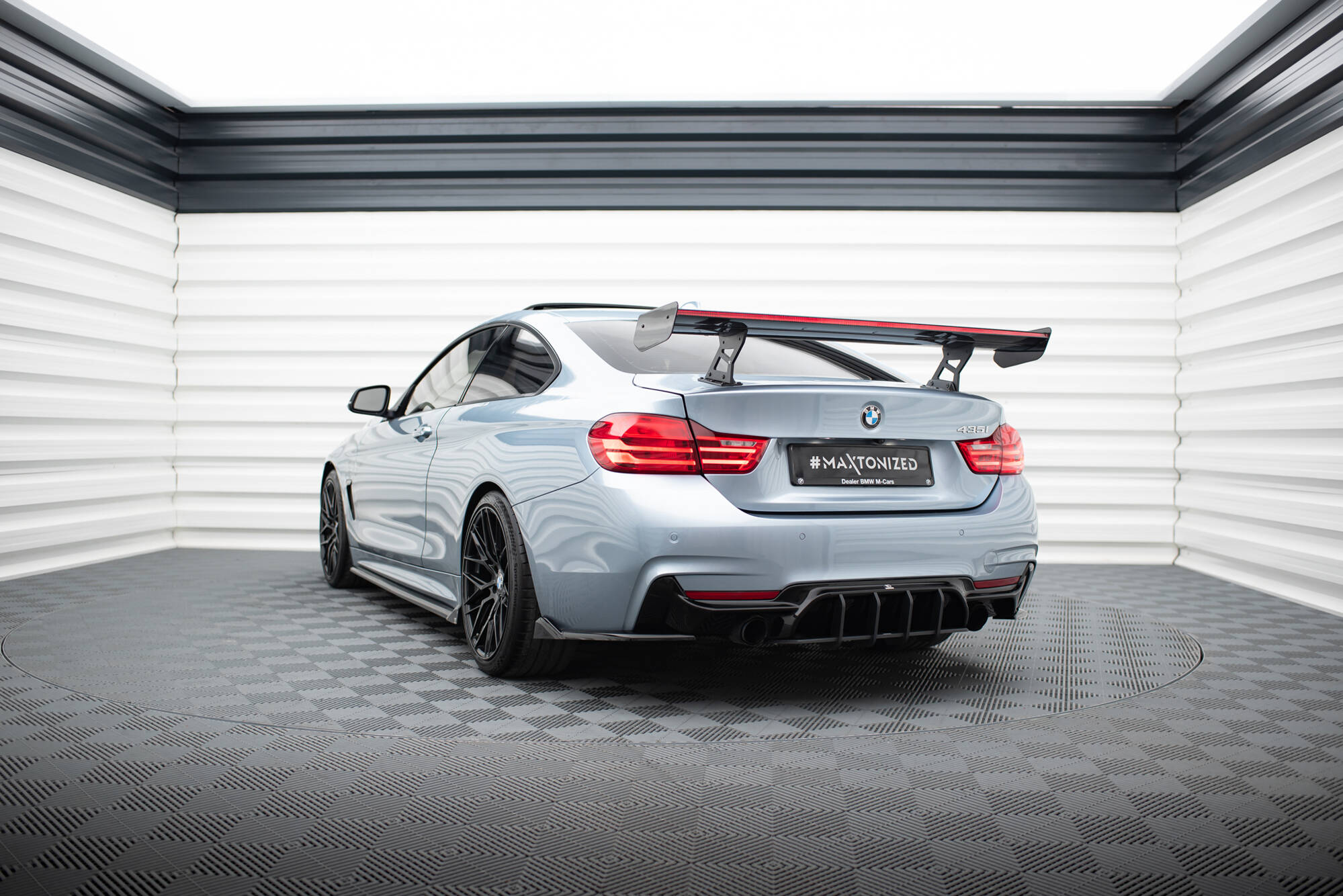 CARBON SPOILER WITH INTERNAL BRACKETS UPRIGHTS + LED SUITABLE FOR BMW 4 F32 / 4 F32 M-PACK COUPE – MAXTON DESIGN - 7