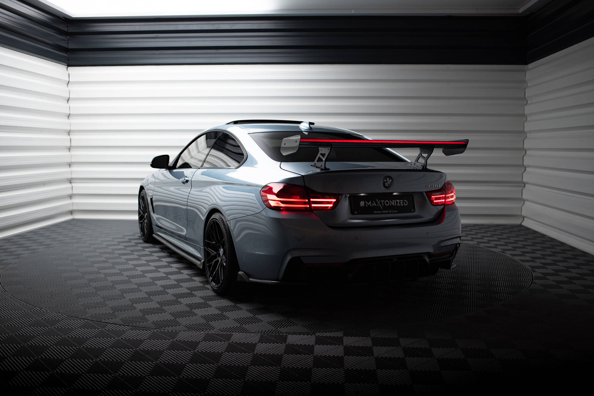CARBON SPOILER WITH INTERNAL BRACKETS UPRIGHTS + LED SUITABLE FOR BMW 4 F32 / 4 F32 M-PACK COUPE – MAXTON DESIGN - 20