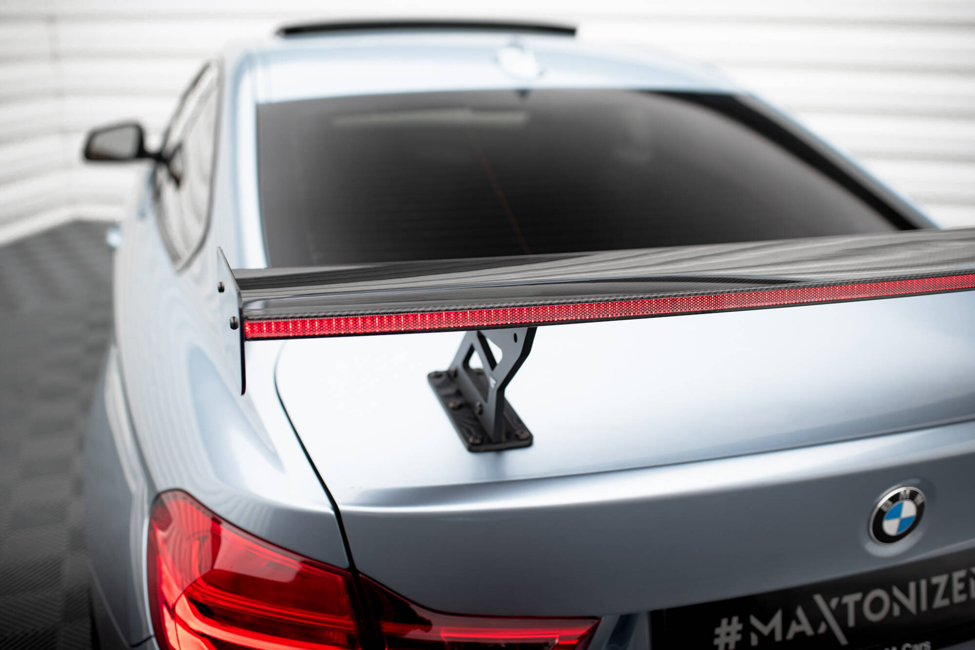 CARBON SPOILER WITH INTERNAL BRACKETS UPRIGHTS + LED SUITABLE FOR BMW 4 F32 / 4 F32 M-PACK COUPE – MAXTON DESIGN - 11