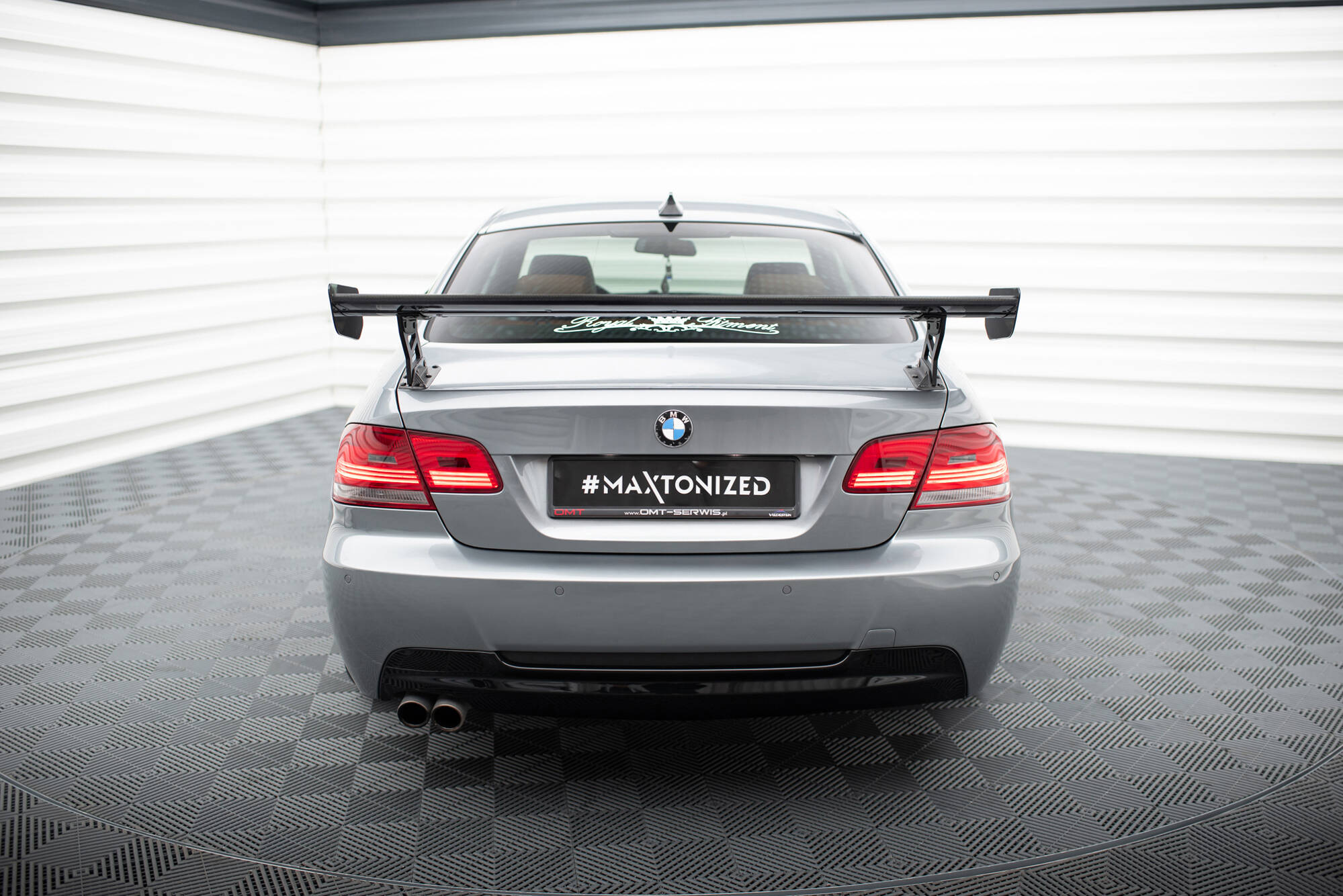CARBON SPOILER WITH EXTERNAL BRACKETS UPRIGHTS SUITABLE FOR BMW 3 / M3 COUPE E92 – MAXTON DESIGN - 5