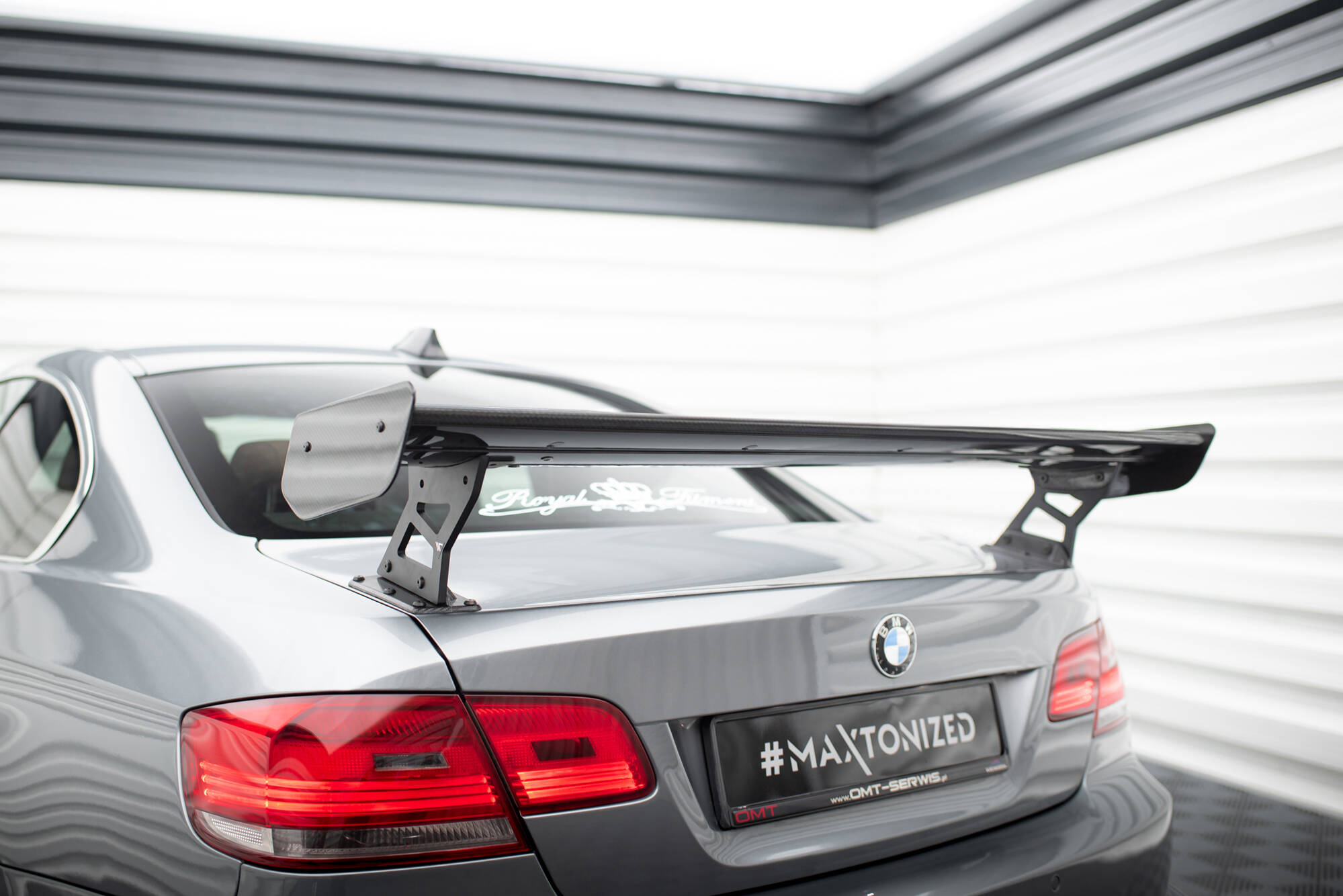 CARBON SPOILER WITH EXTERNAL BRACKETS UPRIGHTS SUITABLE FOR BMW 3 / M3 COUPE E92 – MAXTON DESIGN - 9