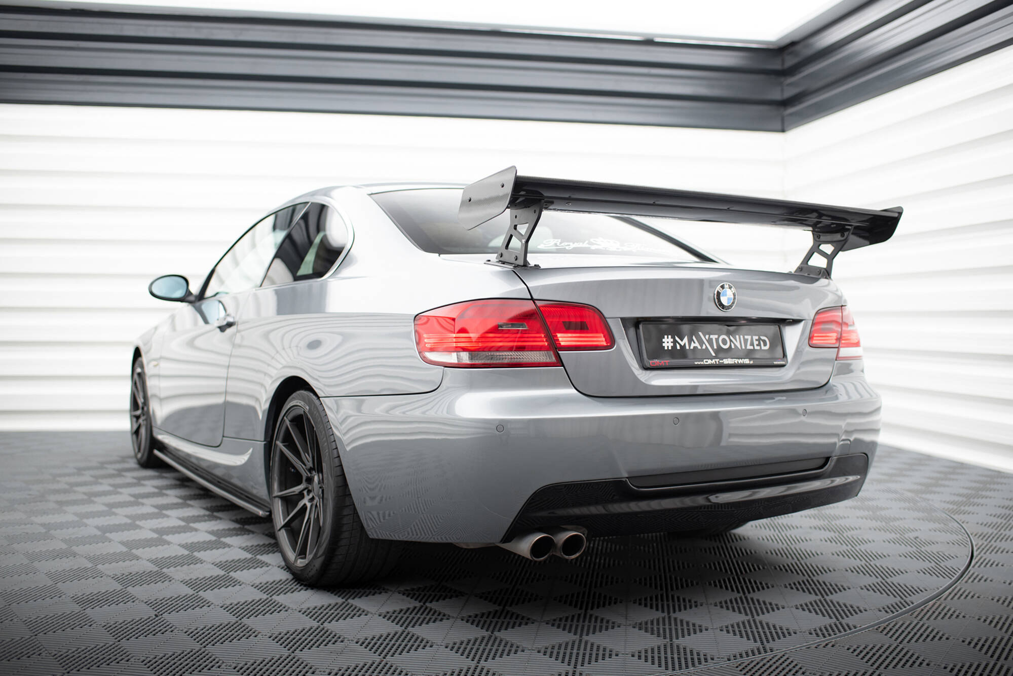 CARBON SPOILER WITH EXTERNAL BRACKETS UPRIGHTS SUITABLE FOR BMW 3 / M3 COUPE E92 – MAXTON DESIGN - 8