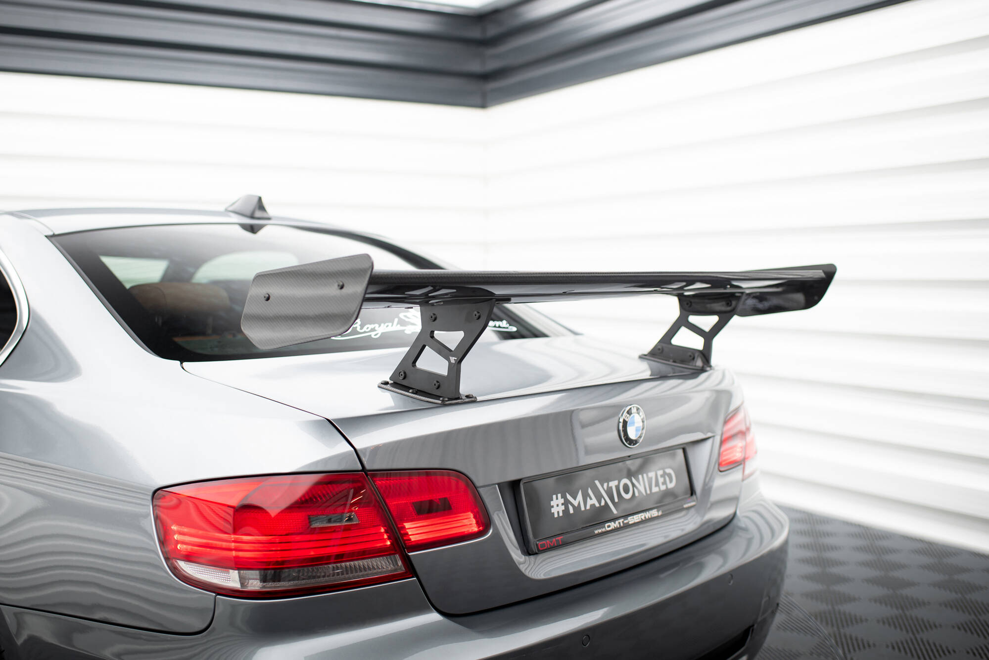 CARBON SPOILER WITH INTERNAL BRACKETS UPRIGHTS SUITABLE FOR BMW 3 / M3 COUPE E92 – MAXTON DESIGN - 2