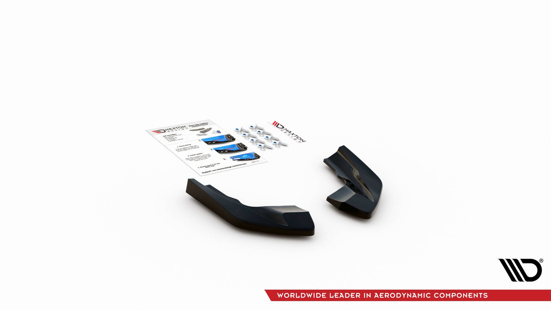 Rear Side Splitters V.2 VW Golf R MK8 (2020-) - 8