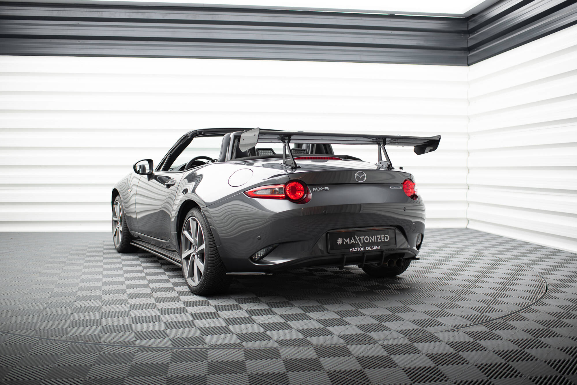 CARBON SPOILER WITH UPPER SWAN MOUNTING SUITABLE FOR MAZDA MX-5 ND (MK4) – MAXTON DESIGN - 2