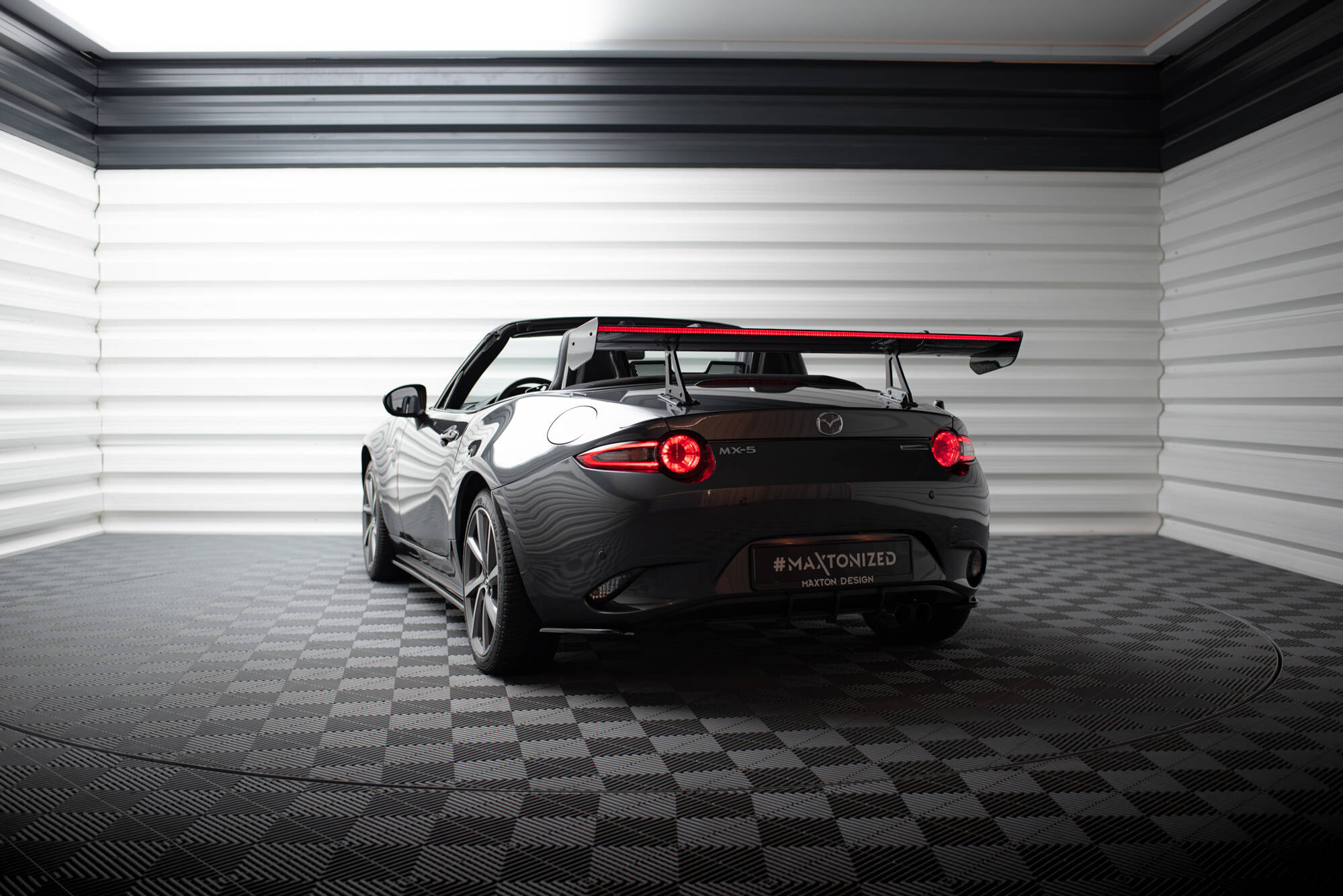 CARBON SPOILER WITH UPPER SWAN MOUNTING + LED SUITABLE FOR MAZDA MX-5 ND (MK4) – MAXTON DESIGN - 24