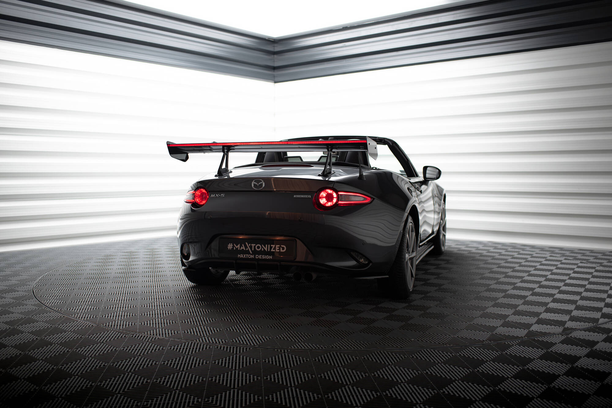 CARBON SPOILER WITH UPPER SWAN MOUNTING + LED SUITABLE FOR MAZDA MX-5 ND (MK4) – MAXTON DESIGN - 17