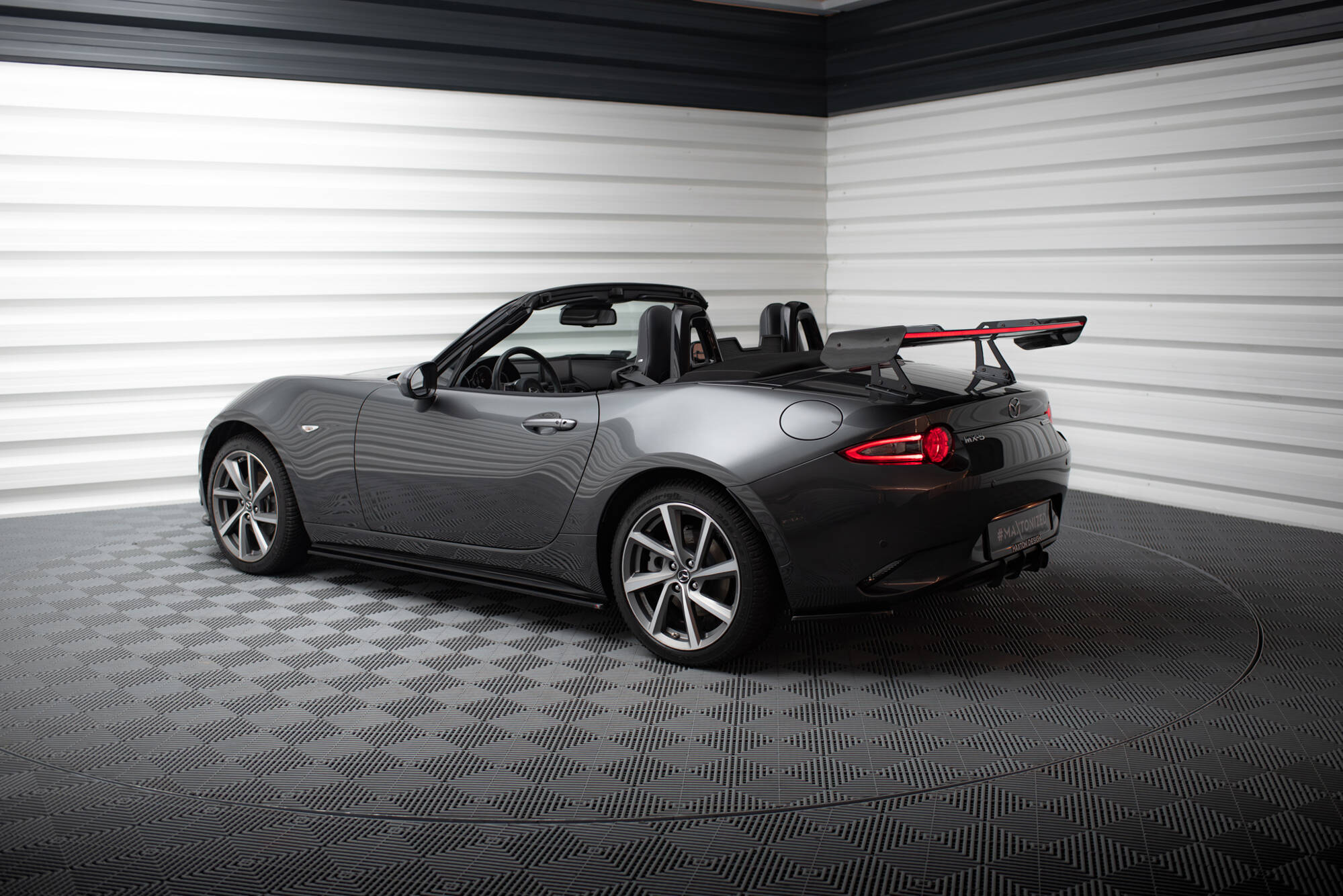 CARBON SPOILER WITH UPPER SWAN MOUNTING + LED SUITABLE FOR MAZDA MX-5 ND (MK4) – MAXTON DESIGN - 9