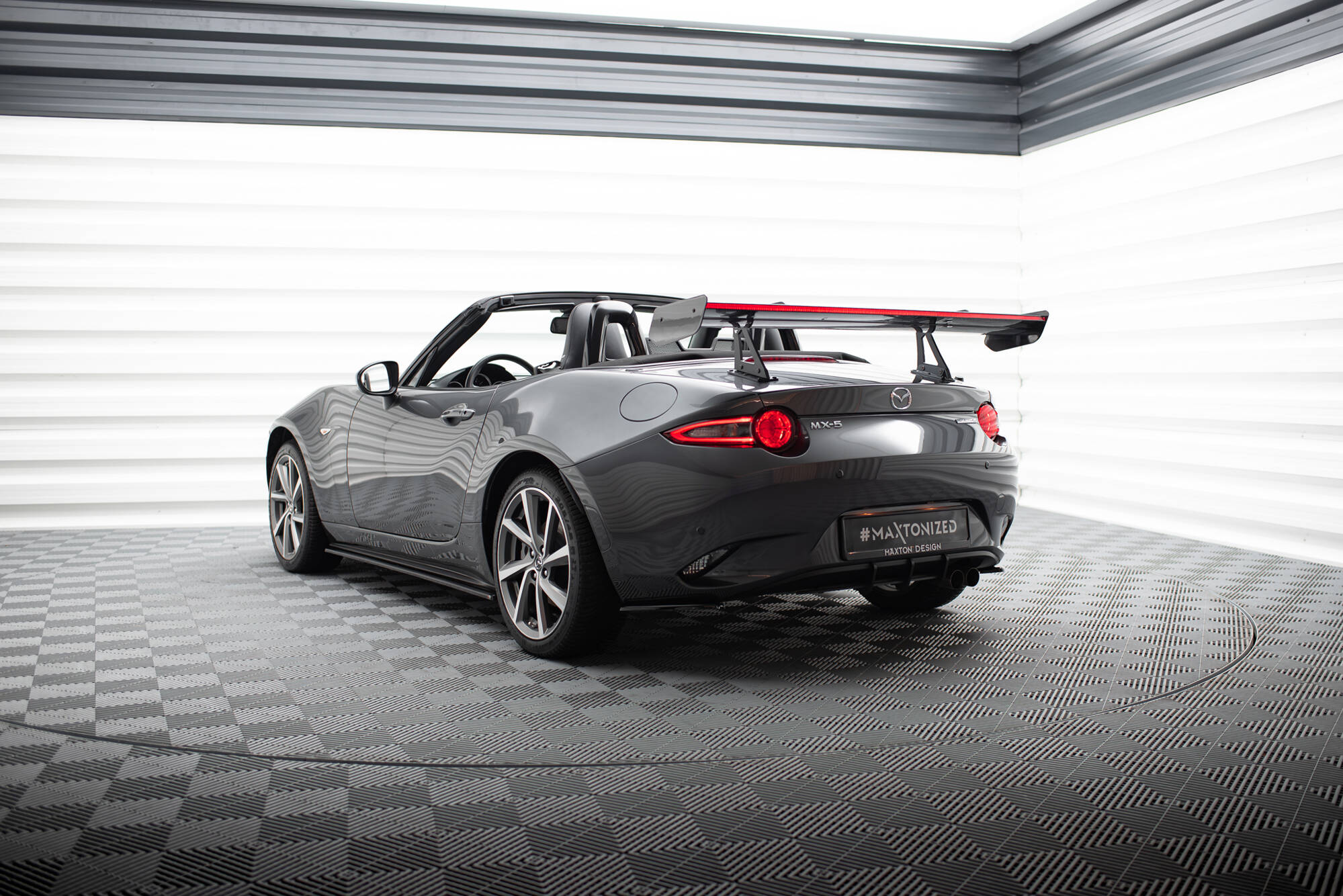 CARBON SPOILER WITH UPPER SWAN MOUNTING + LED SUITABLE FOR MAZDA MX-5 ND (MK4) – MAXTON DESIGN - 23