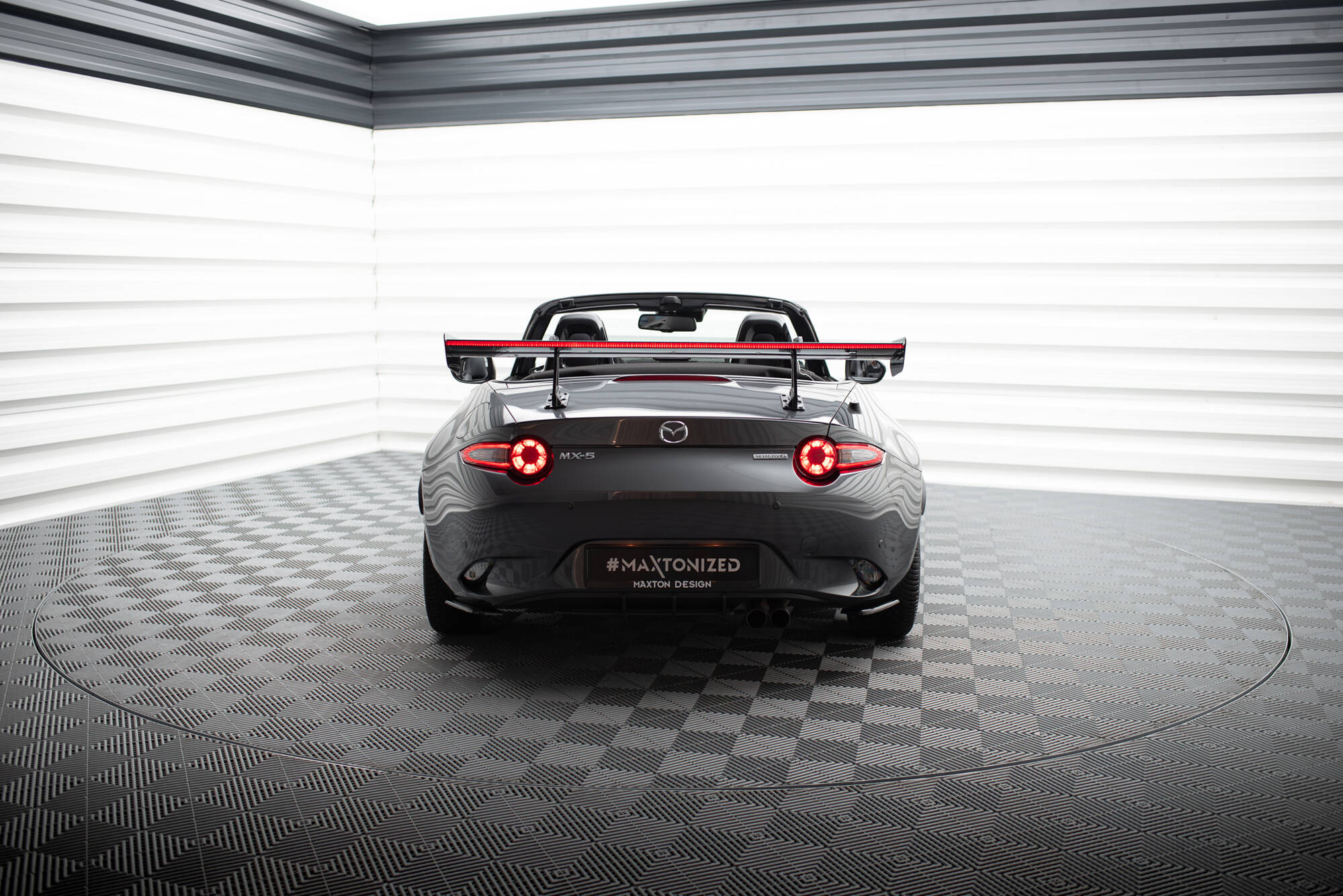 CARBON SPOILER WITH UPPER SWAN MOUNTING + LED SUITABLE FOR MAZDA MX-5 ND (MK4) – MAXTON DESIGN - 18