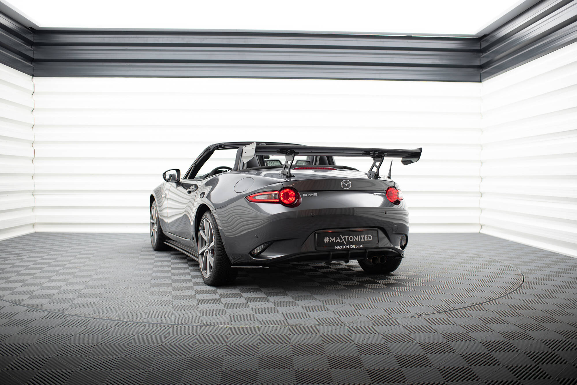 CARBON SPOILER WITH INTERNAL BRACKETS UPRIGHTS SUITABLE FOR MAZDA MX-5 ND (MK4) – MAXTON DESIGN - 4