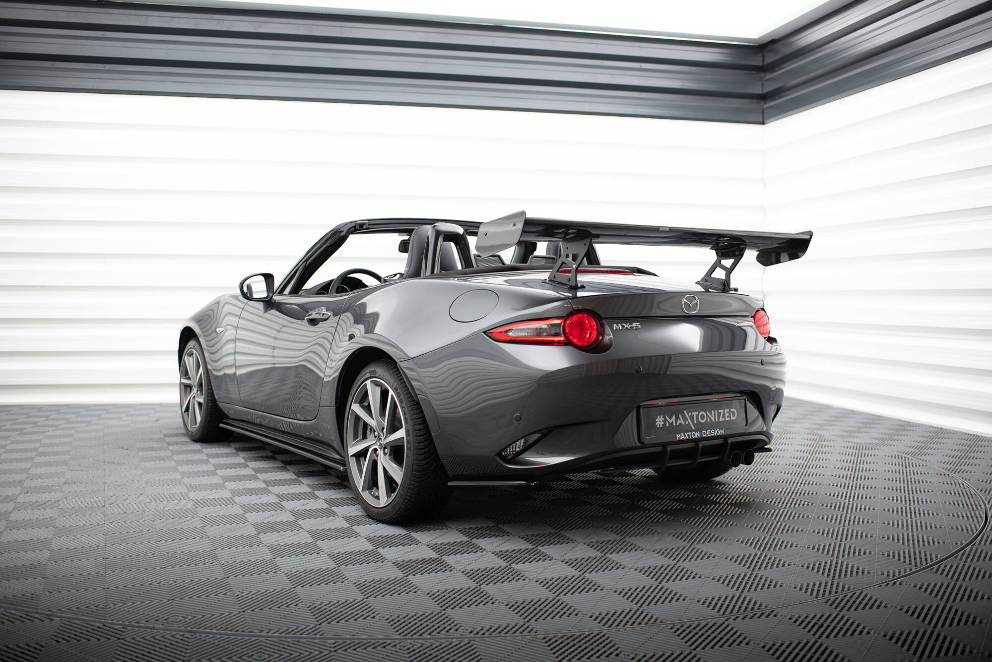 CARBON SPOILER WITH INTERNAL BRACKETS UPRIGHTS SUITABLE FOR MAZDA MX-5 ND (MK4) – MAXTON DESIGN - 6