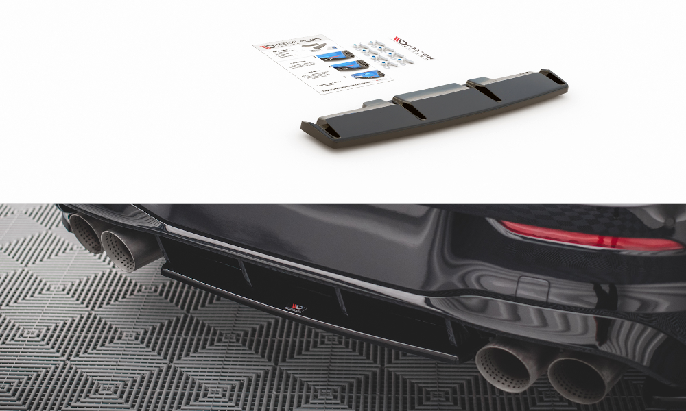 Central Rear Splitter VW Golf R MK8 (2020-)