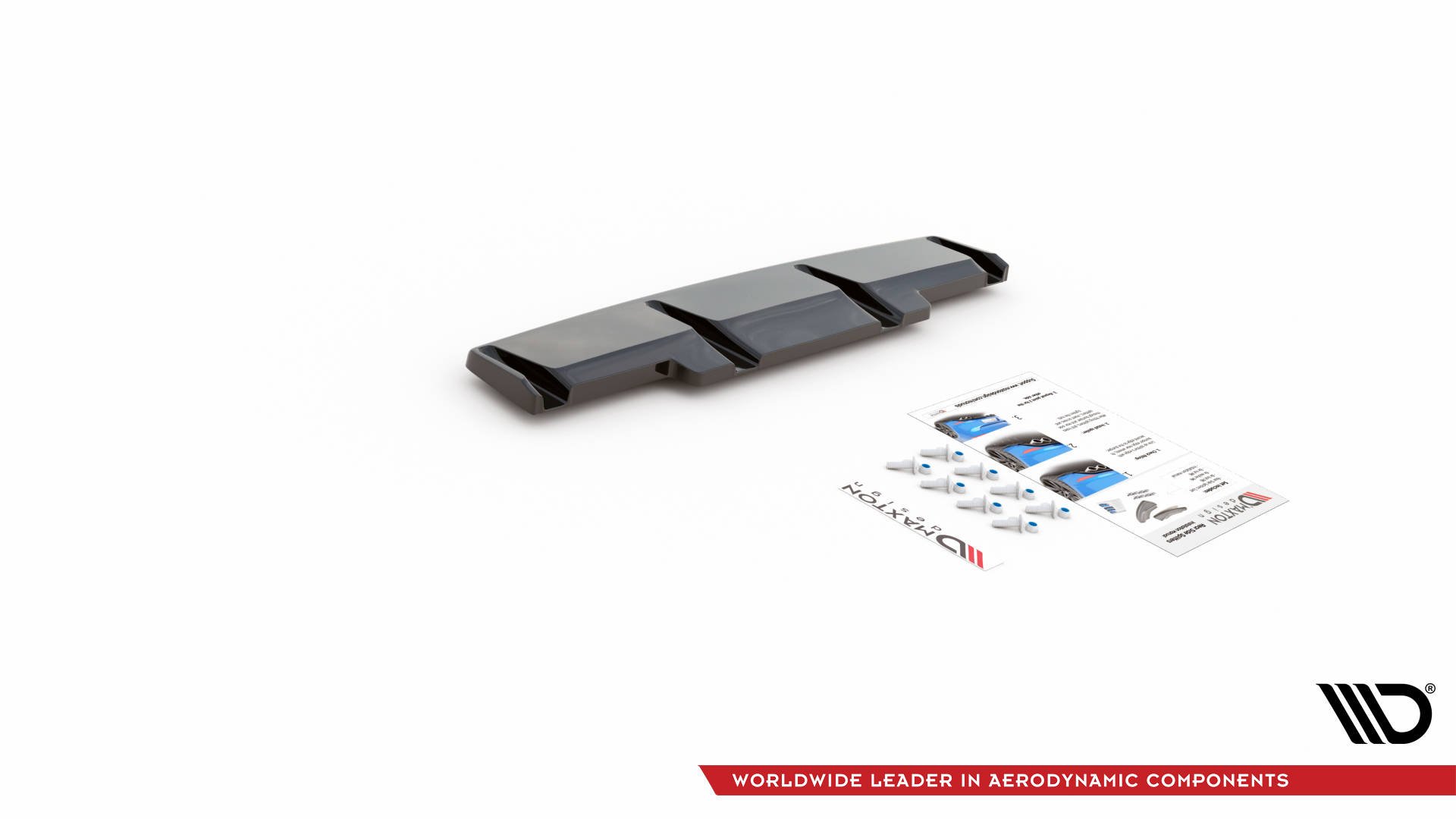 Central Rear Splitter VW Golf R MK8 (2020-) - 7