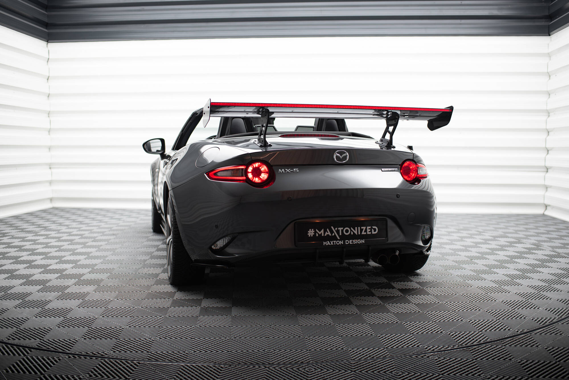CARBON SPOILER WITH INTERNAL BRACKETS UPRIGHTS + LED SUITABLE FOR MAZDA MX-5 ND (MK4) – MAXTON DESIGN - 20