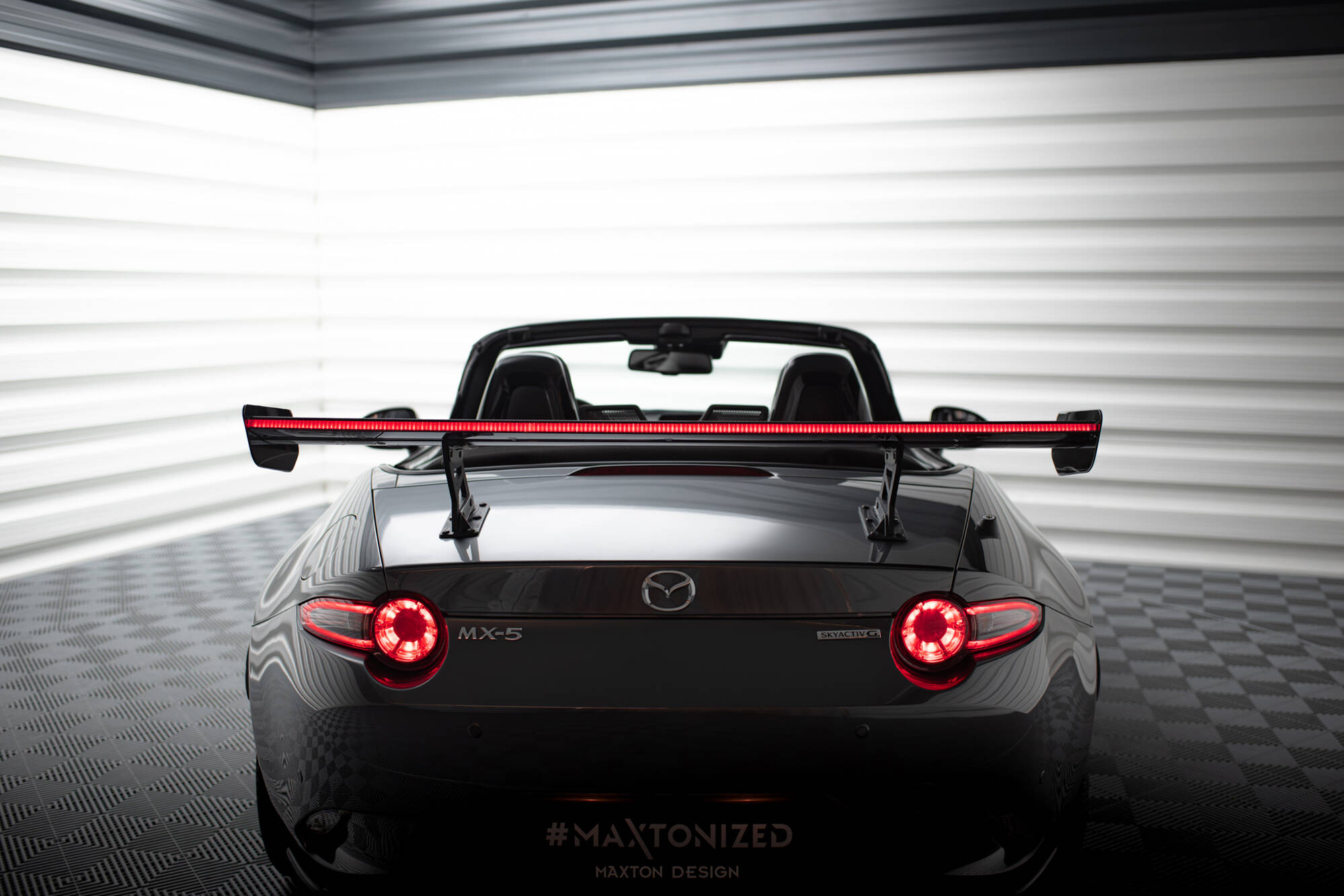 CARBON SPOILER WITH INTERNAL BRACKETS UPRIGHTS + LED SUITABLE FOR MAZDA MX-5 ND (MK4) – MAXTON DESIGN - 14