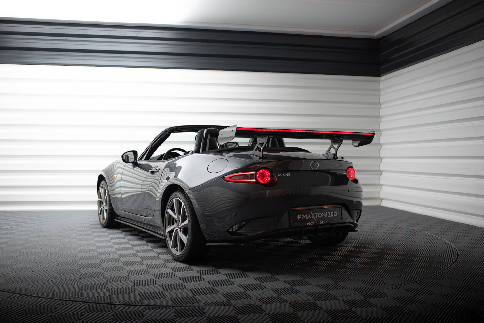 CARBON SPOILER WITH INTERNAL BRACKETS UPRIGHTS + LED SUITABLE FOR MAZDA MX-5 ND (MK4) – MAXTON DESIGN - 12