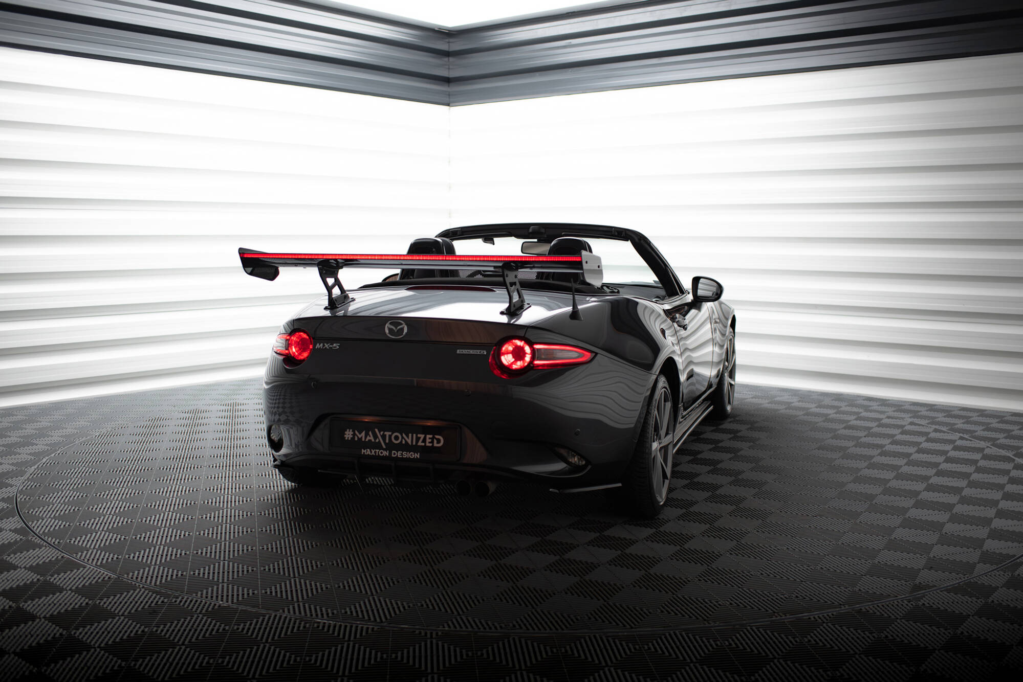 CARBON SPOILER WITH INTERNAL BRACKETS UPRIGHTS + LED SUITABLE FOR MAZDA MX-5 ND (MK4) – MAXTON DESIGN - 9