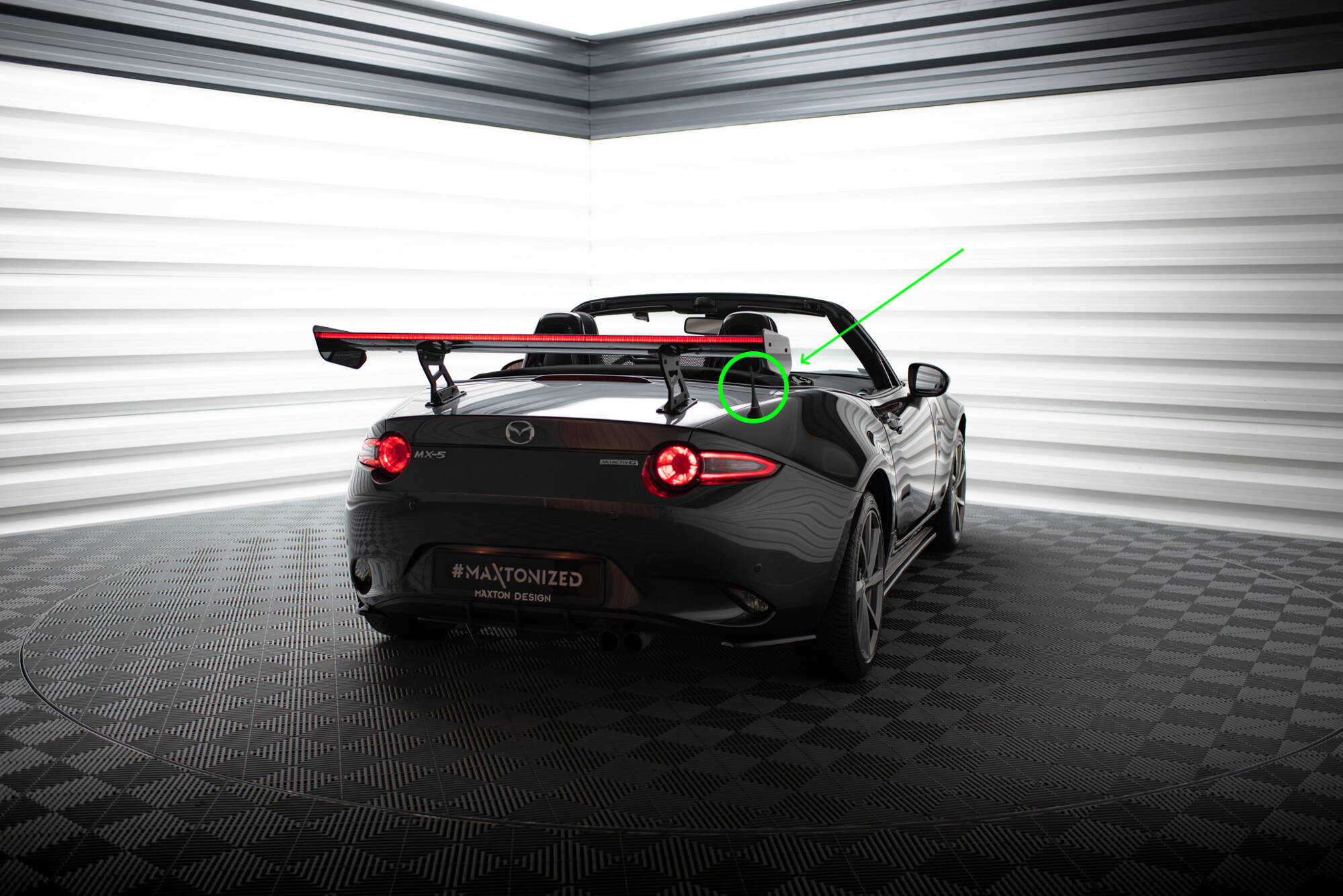 CARBON SPOILER WITH INTERNAL BRACKETS UPRIGHTS + LED SUITABLE FOR MAZDA MX-5 ND (MK4) – MAXTON DESIGN - 15
