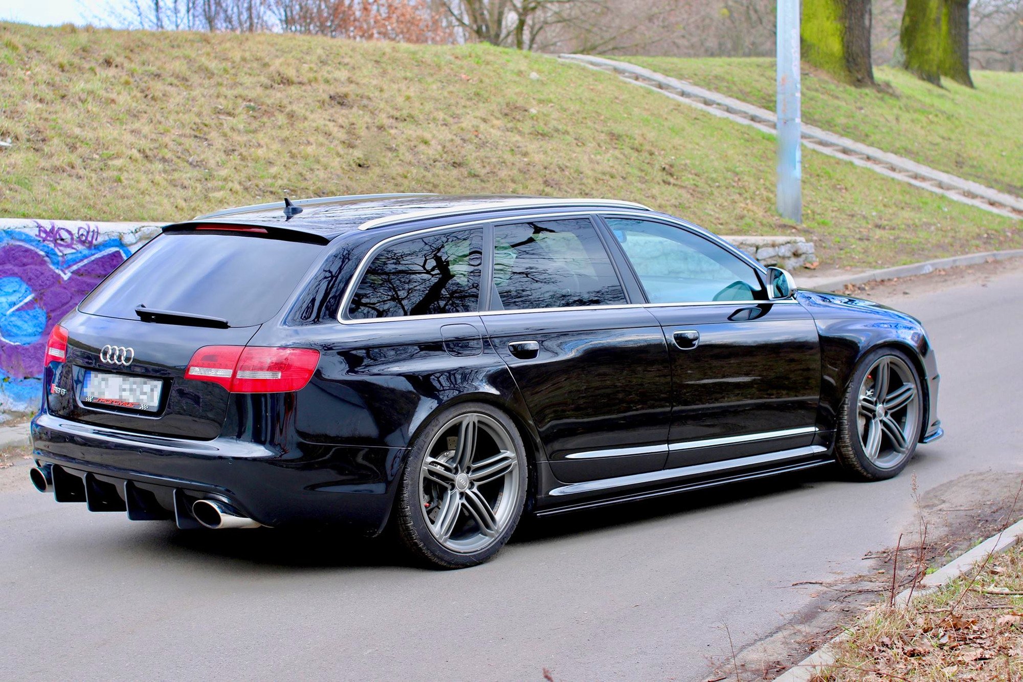 Side Skirts Diffusers Audi RS6 C6 - 5