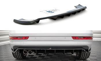 Central Rear Splitter (Vertical Bars) Audi Q3 Sport 8U Facelift