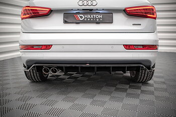 Central Rear Splitter (Vertical Bars) Audi Q3 Sport 8U Facelift
