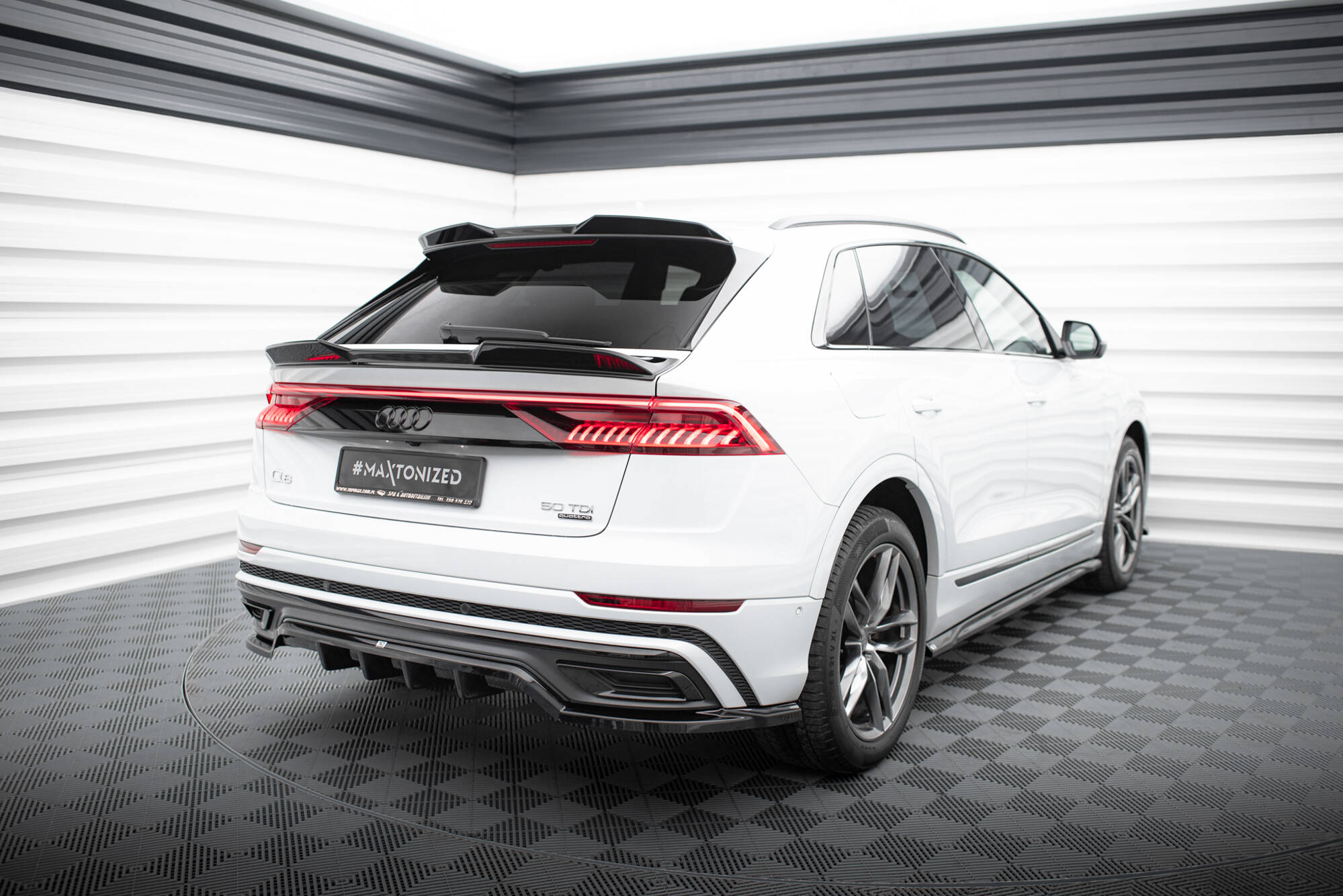 Upper Spoiler CAP 3D Audi Q8 / SQ8 / Q8 S-Line Mk1 - 5