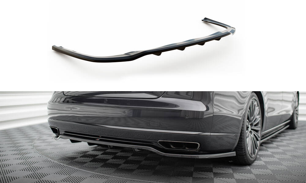 Central Rear Splitter (Vertical Bars) Audi A8 D4 Facelift