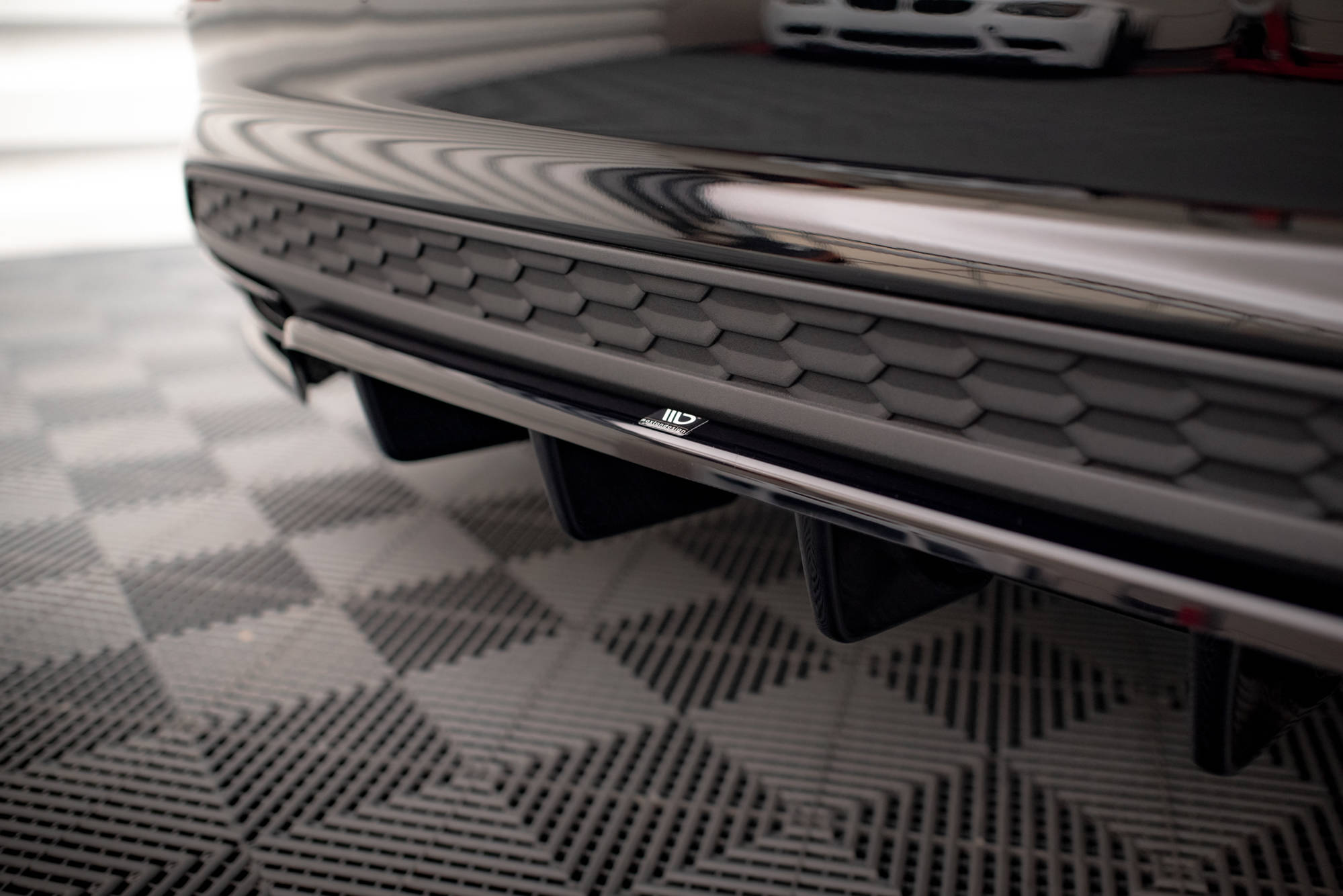Central Rear Splitter (Vertical Bars) Audi A3 S-Line Sedan 8Y - 4