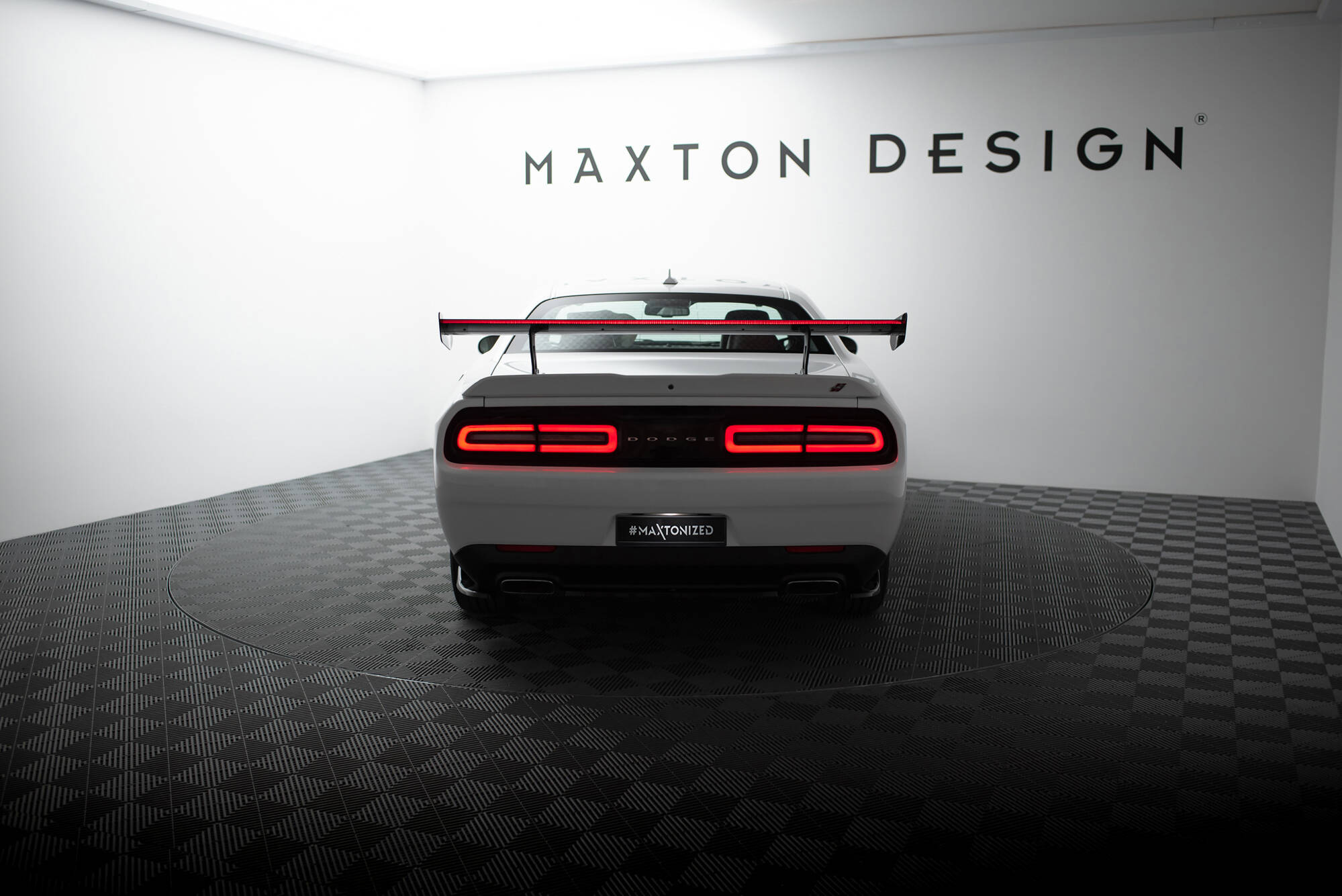 CARBON SPOILER + LED SUITABLE FOR DODGE CHALLENGER MK3 – MAXTON DESIGN - 19