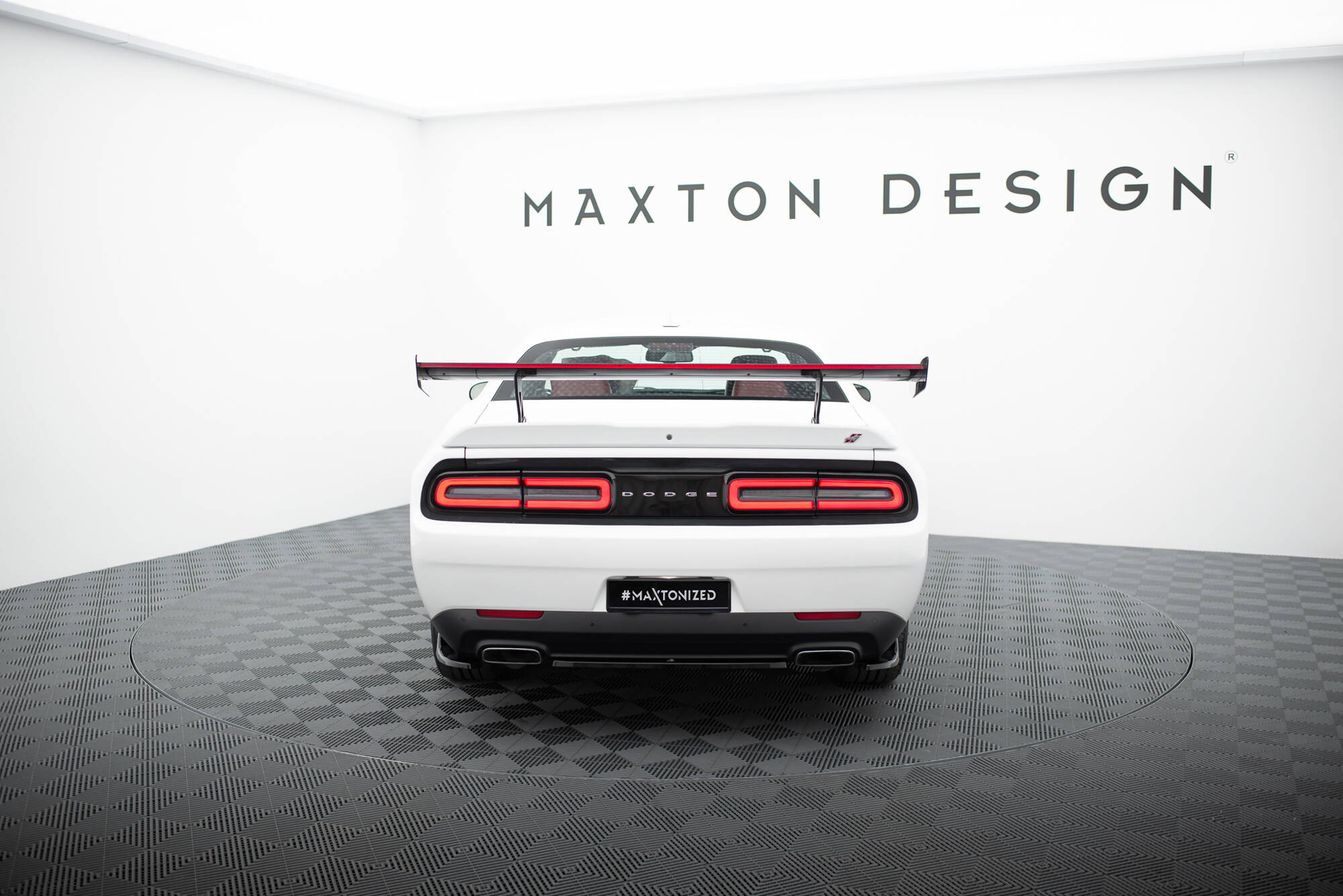 CARBON SPOILER + LED SUITABLE FOR DODGE CHALLENGER MK3 – MAXTON DESIGN - 7