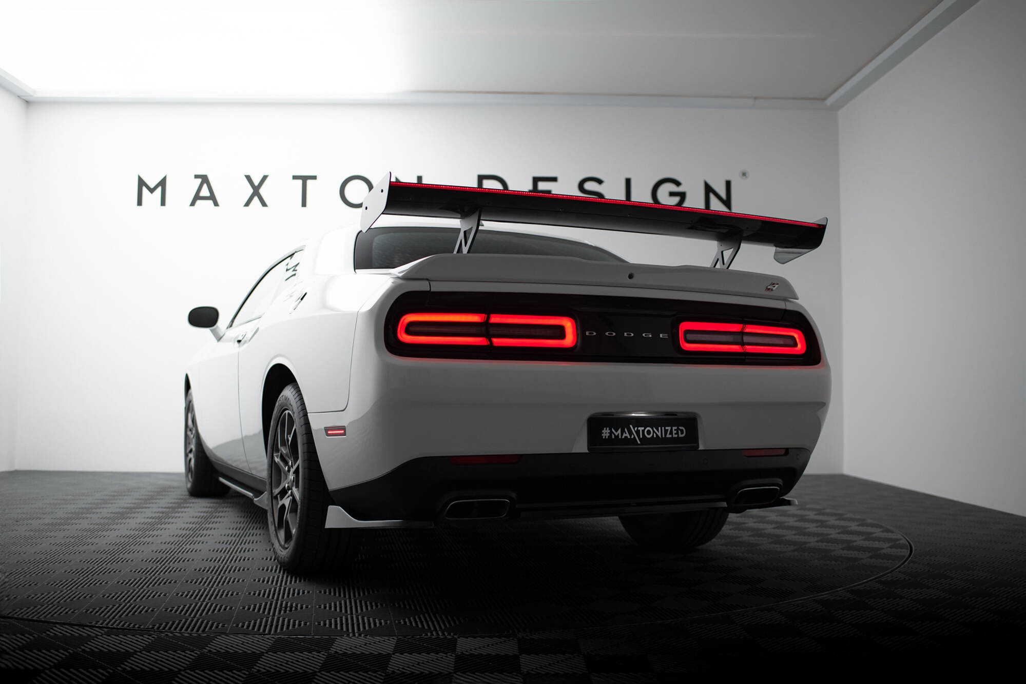 CARBON SPOILER + LED SUITABLE FOR DODGE CHALLENGER MK3 – MAXTON DESIGN - 17