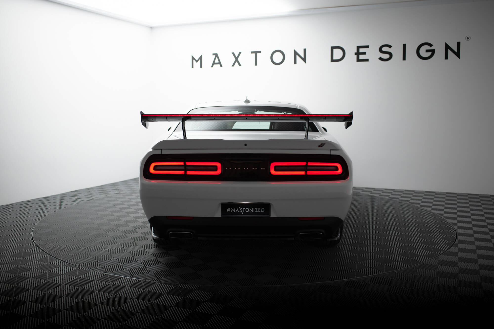 CARBON SPOILER + LED SUITABLE FOR DODGE CHALLENGER MK3 – MAXTON DESIGN - 11