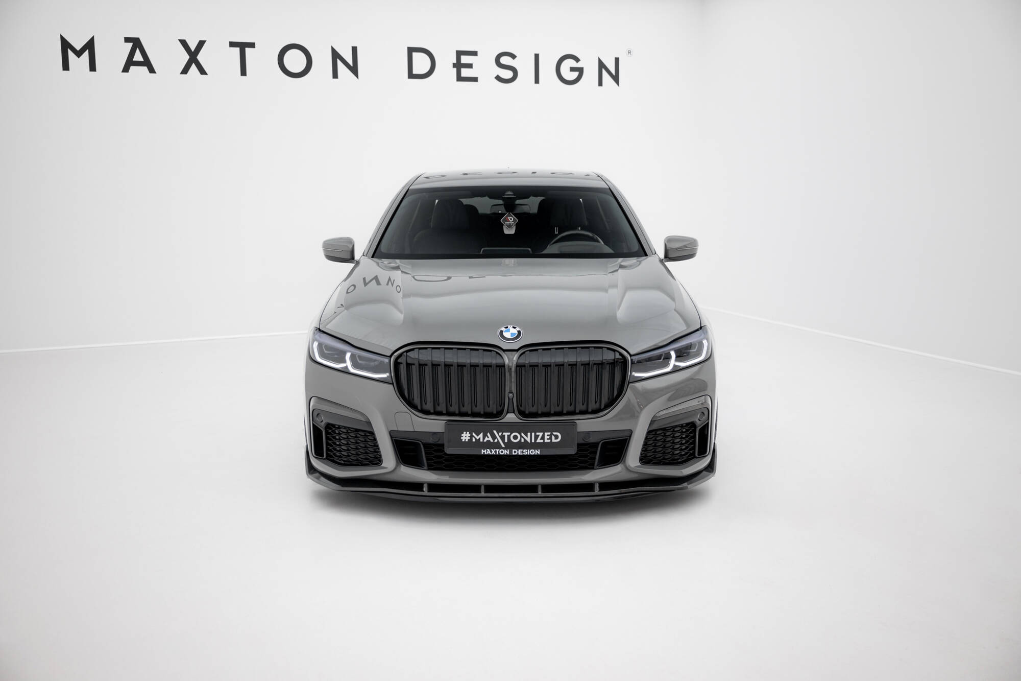 PREPREG CARBON FIBER FRONT SPLITTER + ABS SPLITTER SUITABLE FOR BMW 7 M-PACK G11 FACELIFT – MAXTON DESIGN - 10