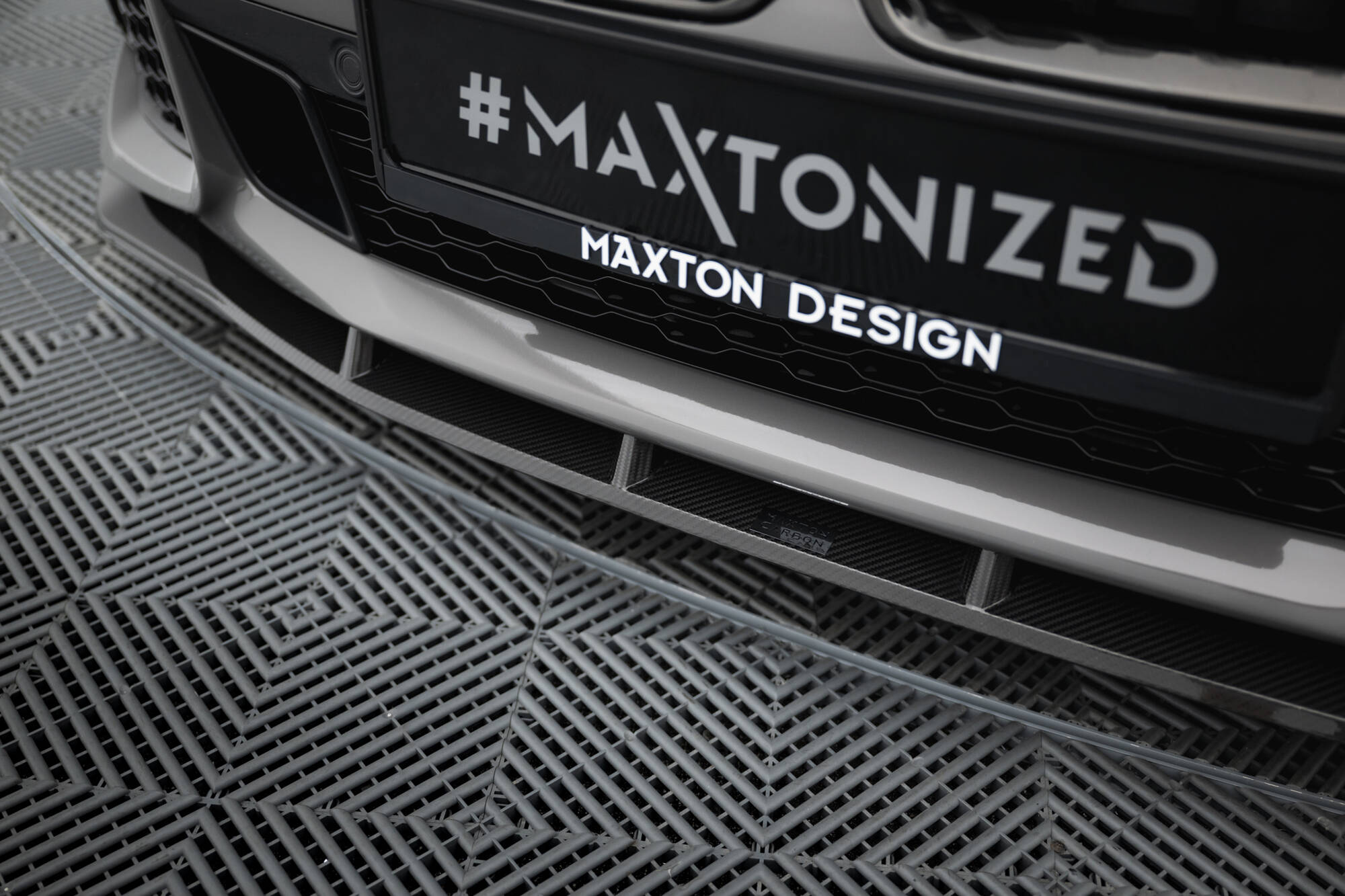 PREPREG CARBON FIBER FRONT SPLITTER + ABS SPLITTER SUITABLE FOR BMW 7 M-PACK G11 FACELIFT – MAXTON DESIGN - 7