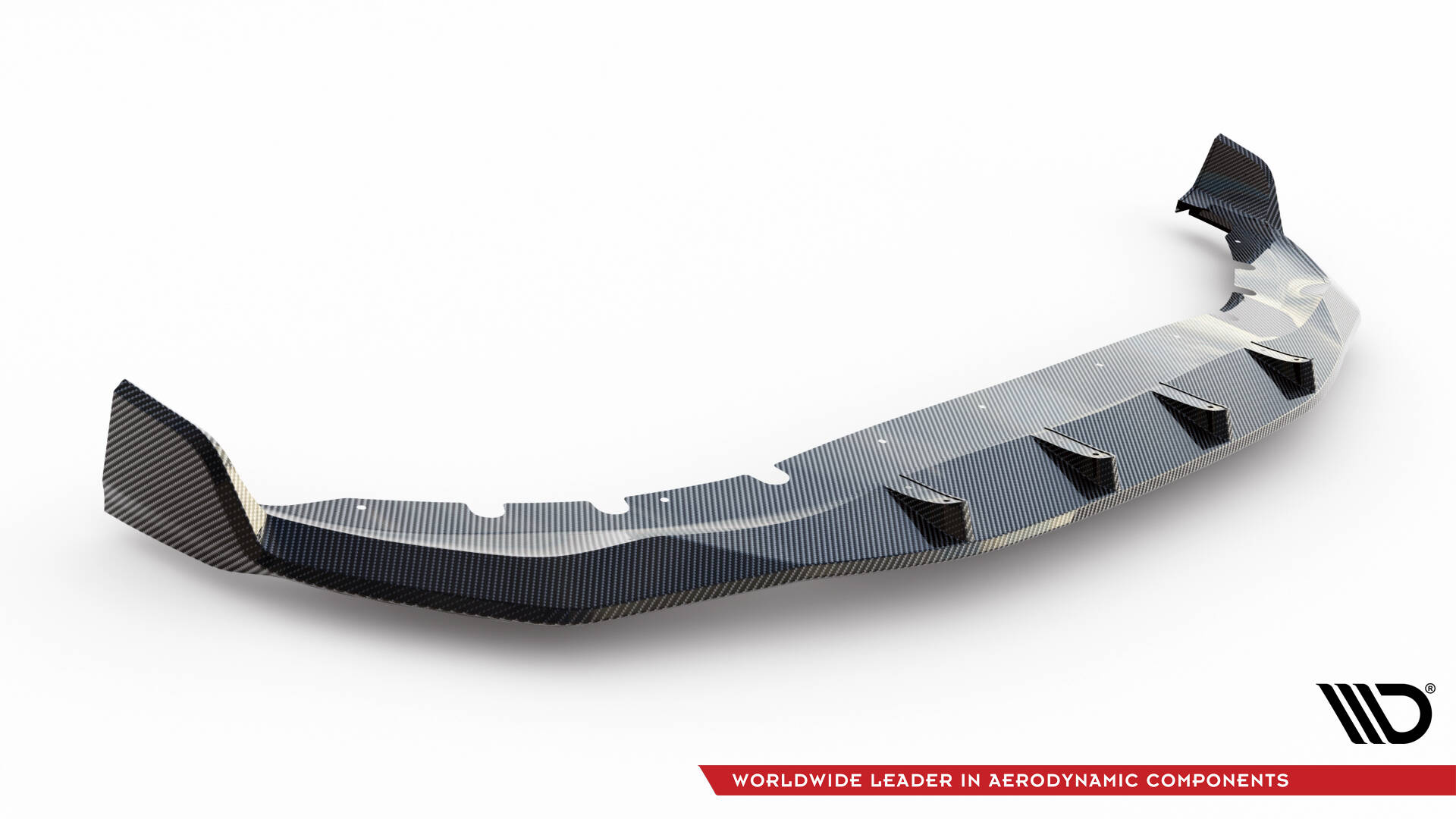 PREPREG CARBON FIBER FRONT SPLITTER + ABS SPLITTER SUITABLE FOR BMW 7 M-PACK G11 FACELIFT – MAXTON DESIGN - 6