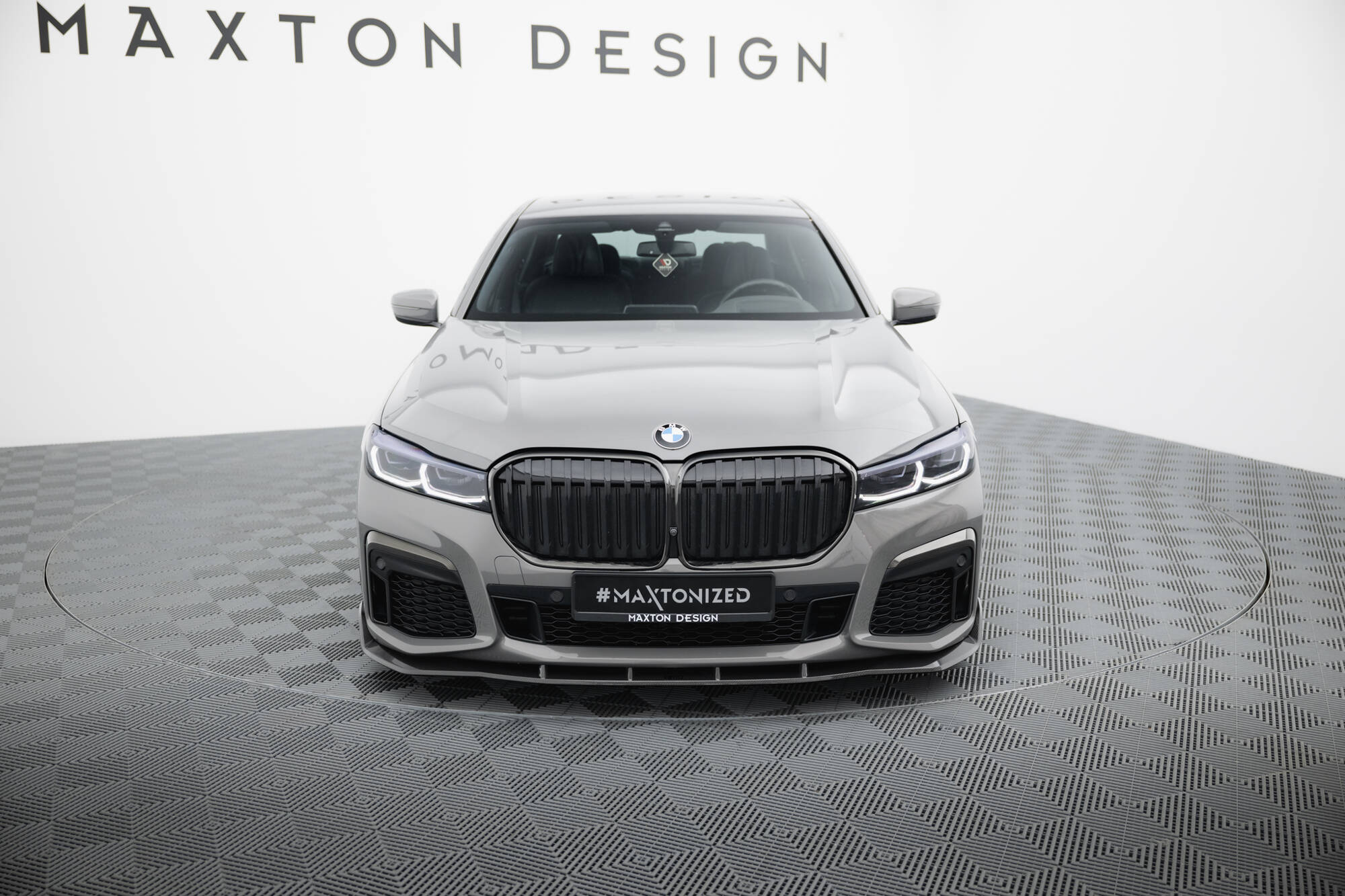PREPREG CARBON FIBER FRONT SPLITTER + ABS SPLITTER SUITABLE FOR BMW 7 M-PACK G11 FACELIFT – MAXTON DESIGN