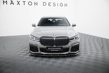 PREPREG CARBON FIBER FRONT SPLITTER + ABS SPLITTER SUITABLE FOR BMW 7 M-PACK G11 FACELIFT – MAXTON DESIGN