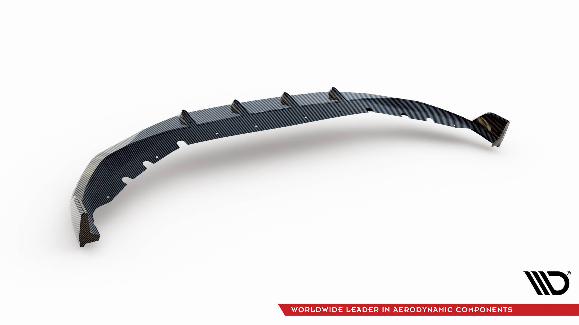 PREPREG CARBON FIBER FRONT SPLITTER + ABS SPLITTER SUITABLE FOR BMW 7 M-PACK G11 FACELIFT – MAXTON DESIGN - 2