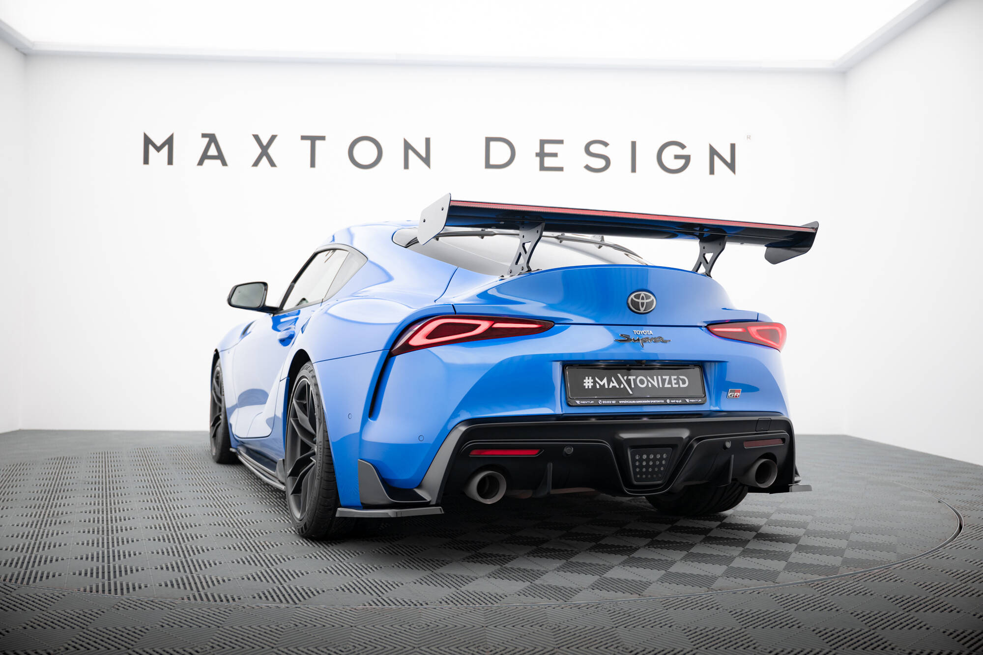 CARBON SPOILER WITH EXTERNAL BRACKETS UPRIGHTS + LED SUITABLE FOR TOYOTA SUPRA MK5 – MAXTON DESIGN - 16