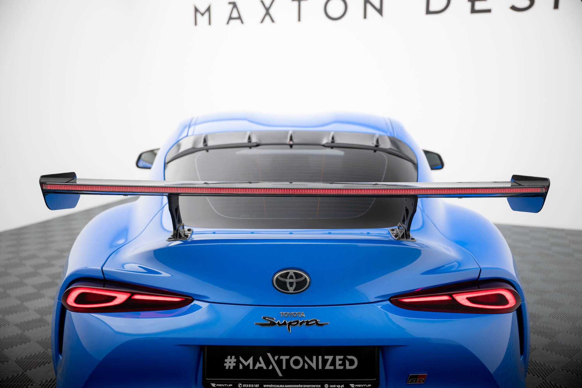 CARBON SPOILER WITH EXTERNAL BRACKETS UPRIGHTS + LED SUITABLE FOR TOYOTA SUPRA MK5 – MAXTON DESIGN - 21