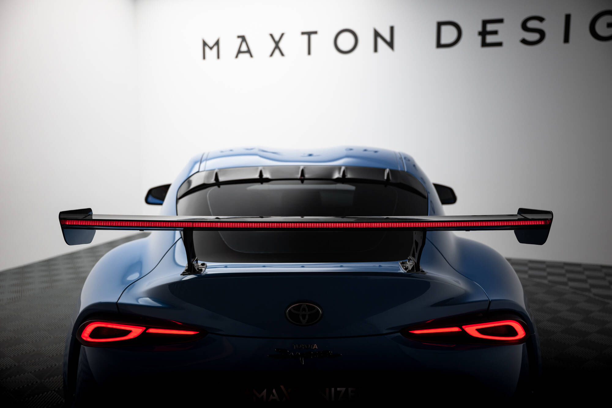 CARBON SPOILER WITH EXTERNAL BRACKETS UPRIGHTS + LED SUITABLE FOR TOYOTA SUPRA MK5 – MAXTON DESIGN - 18